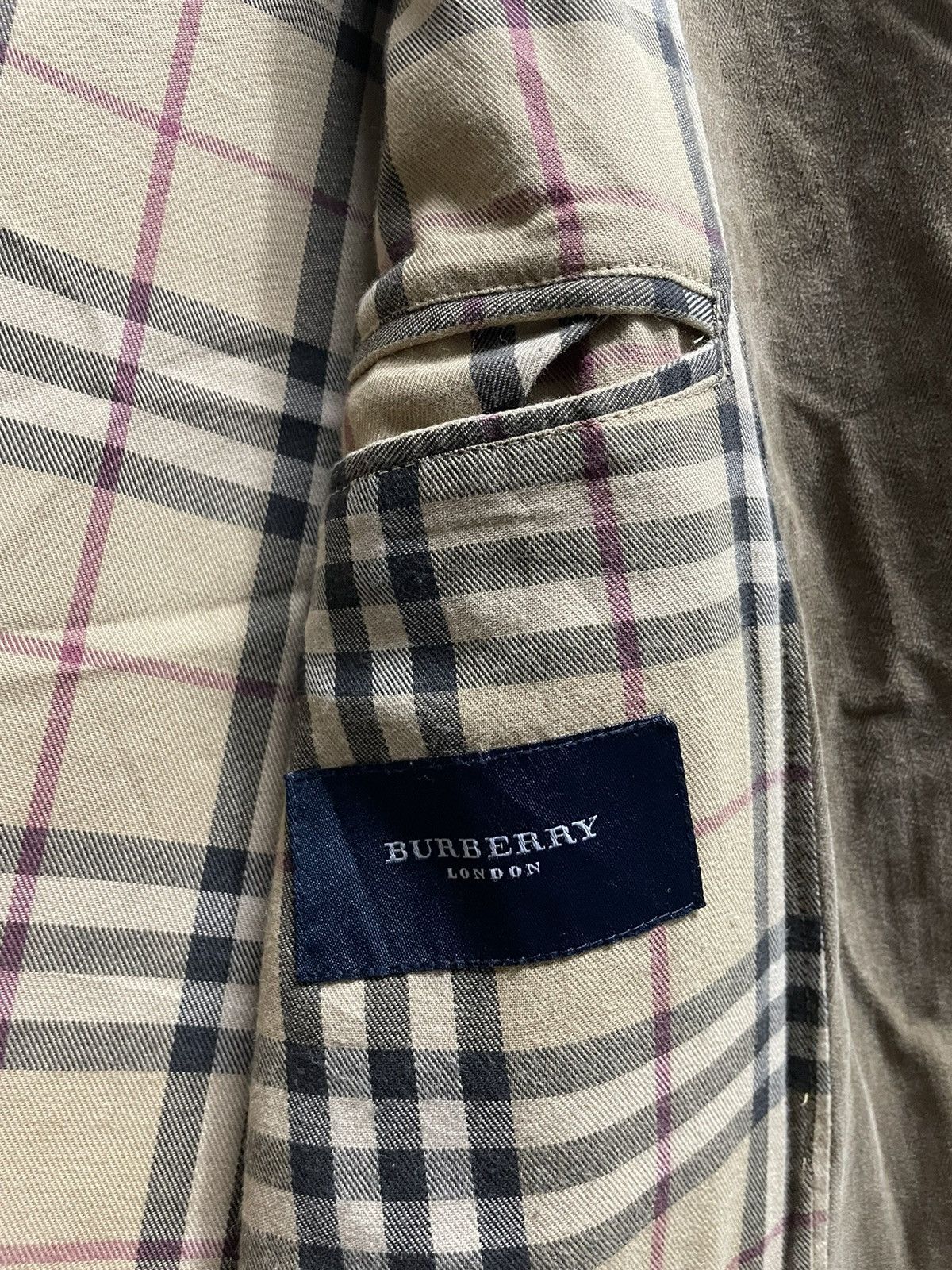 Burberry Vintage Burberry HBT Blazer Coat Size 48S - 3 Thumbnail