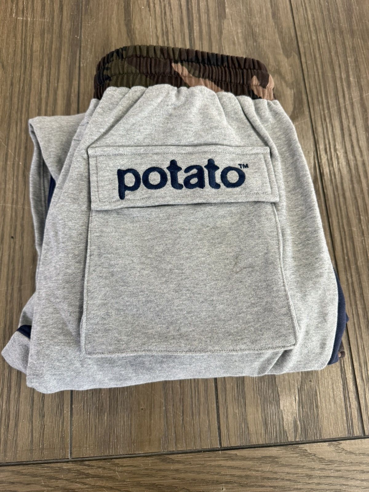 Imran Potato ‼️ Imran POTATO Cargo Color-block Sweat Pants Camo Large ‼️ Size US 34 / EU 50 - 6 Thumbnail