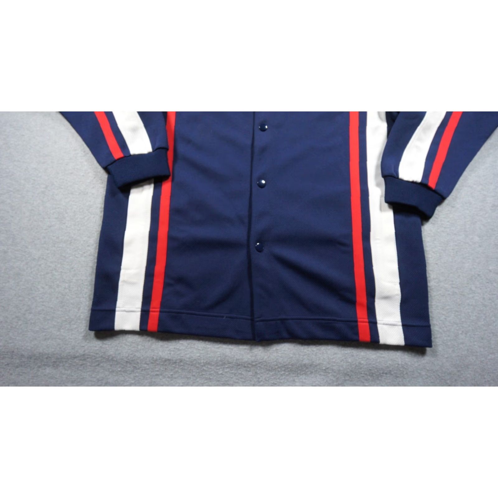 Nike VINTAGE Nike Jacket Mens M Blue Snap Button Warm Up Basketball Japanese NEW Size US M / EU 48-50 / 2 - 4 Thumbnail