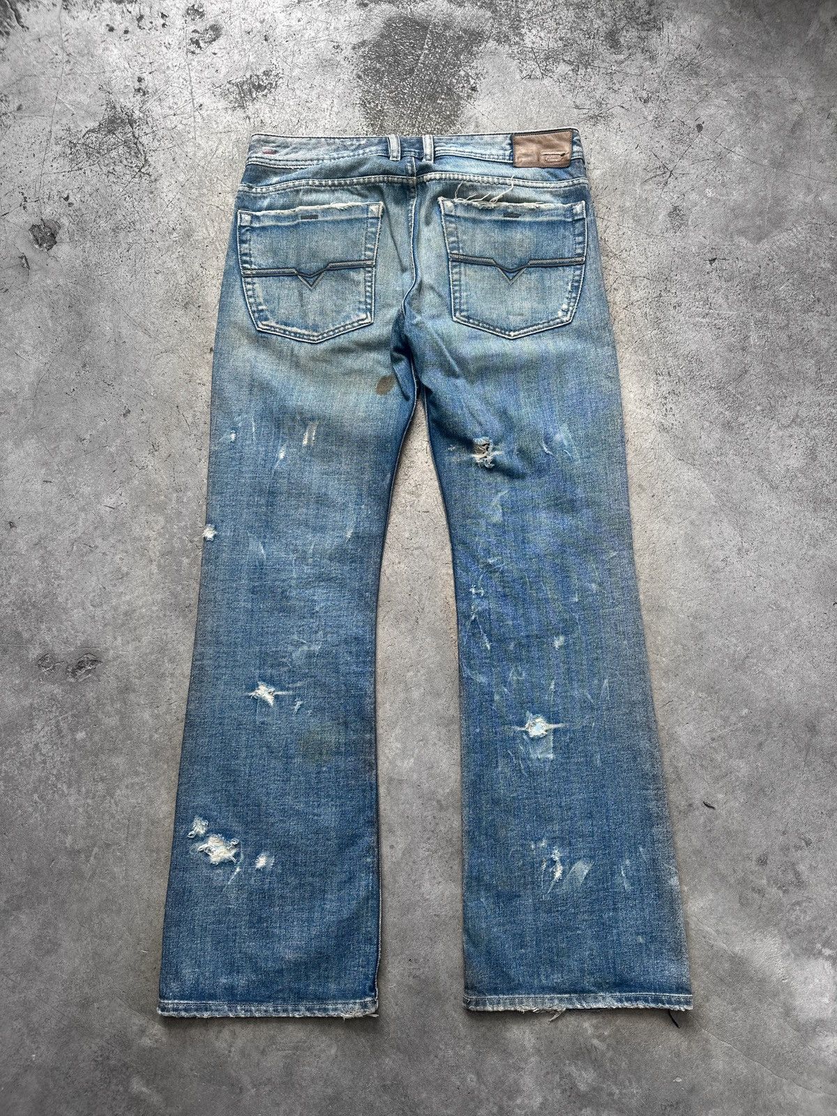 Diesel Diesel Flared Distressed Zathan Denim Size US 32 / EU 48 - 4 Thumbnail