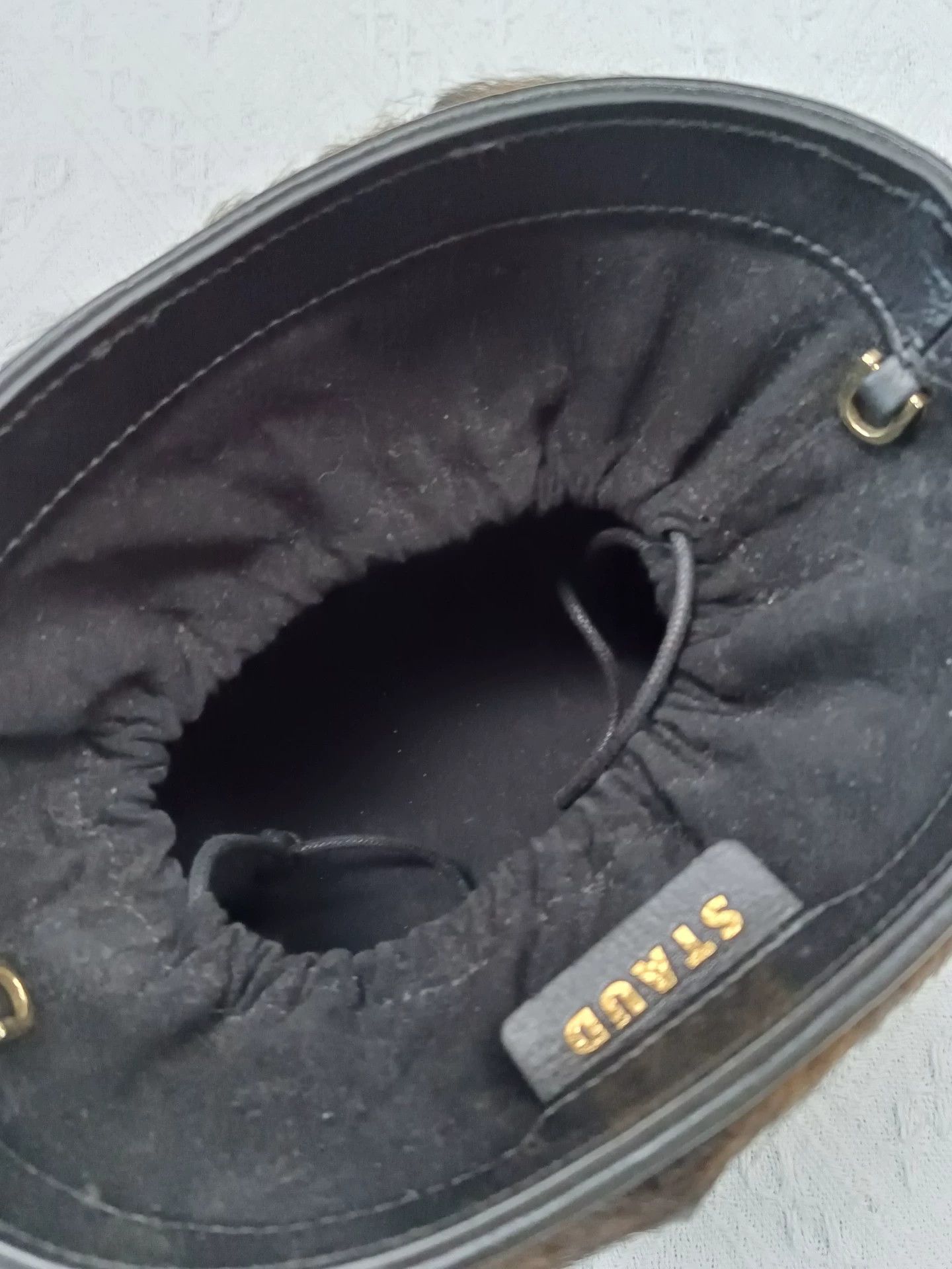 Stussy Staud Brown Fur Bucket Bag 19x18-33 Size ONE SIZE - 4 Thumbnail