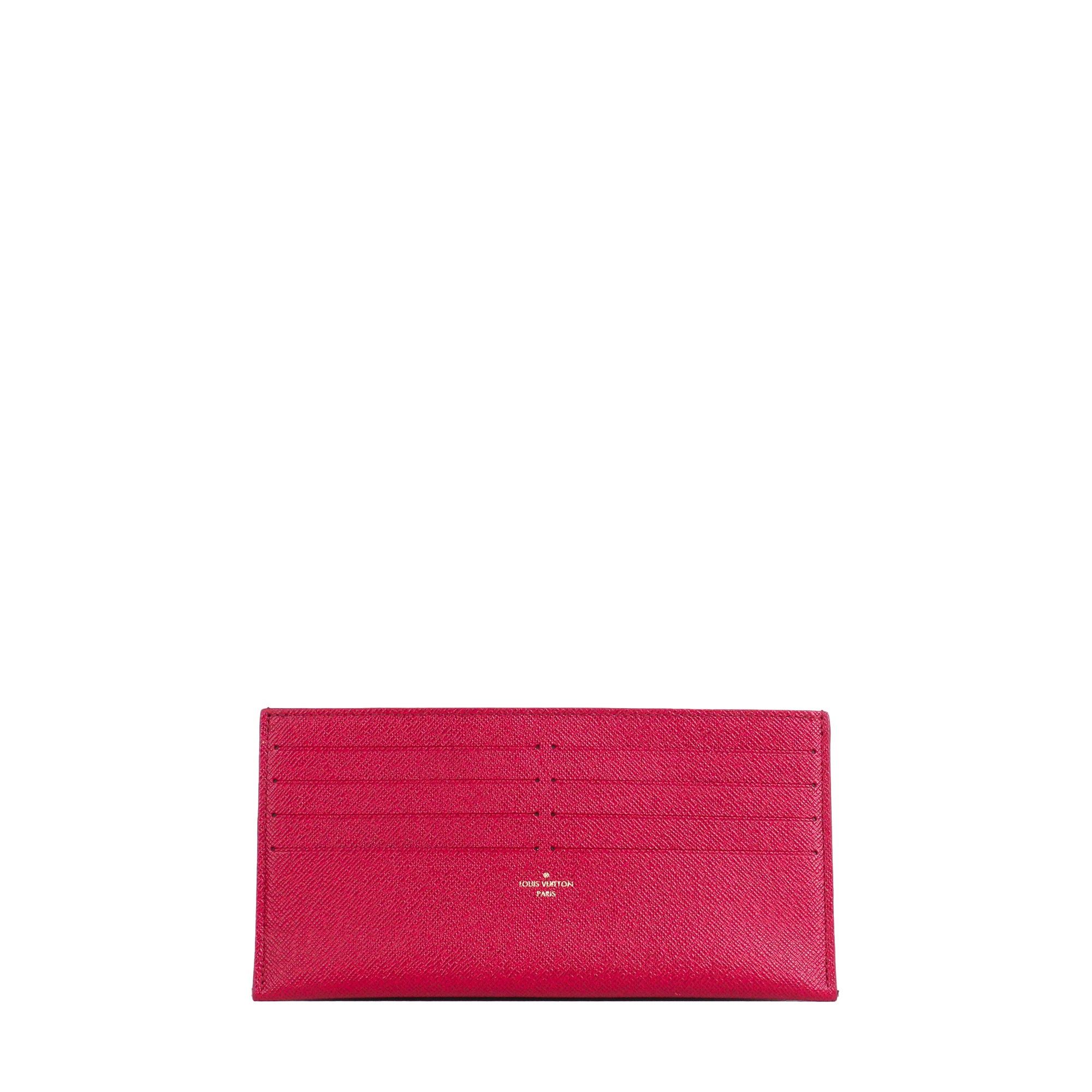 Louis Vuitton LOUIS VUITTON - Félicie Louis Vuitton card holder in purple grained leather Size ONE SIZE - 1 Thumbnail