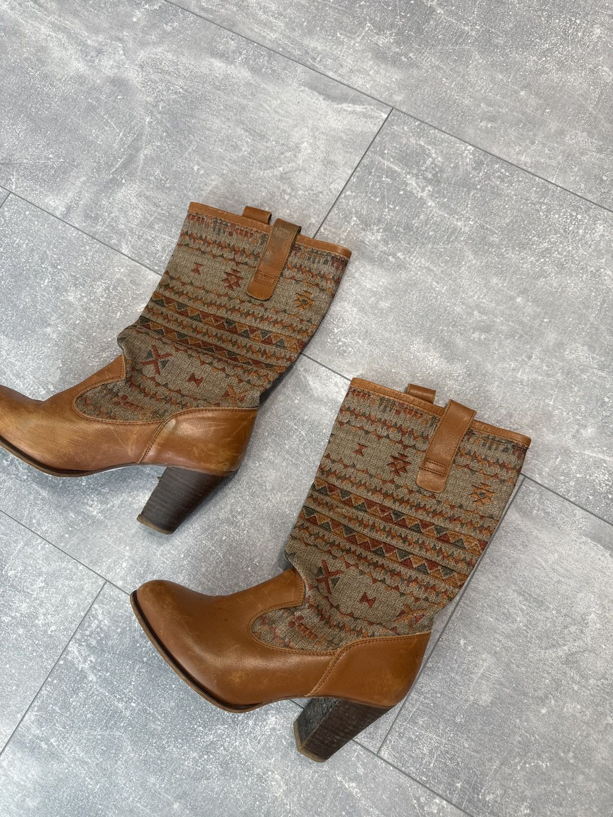 A.S.98 Rare Vintag Leather boots Size US 6 / IT 36 - 2 Thumbnail