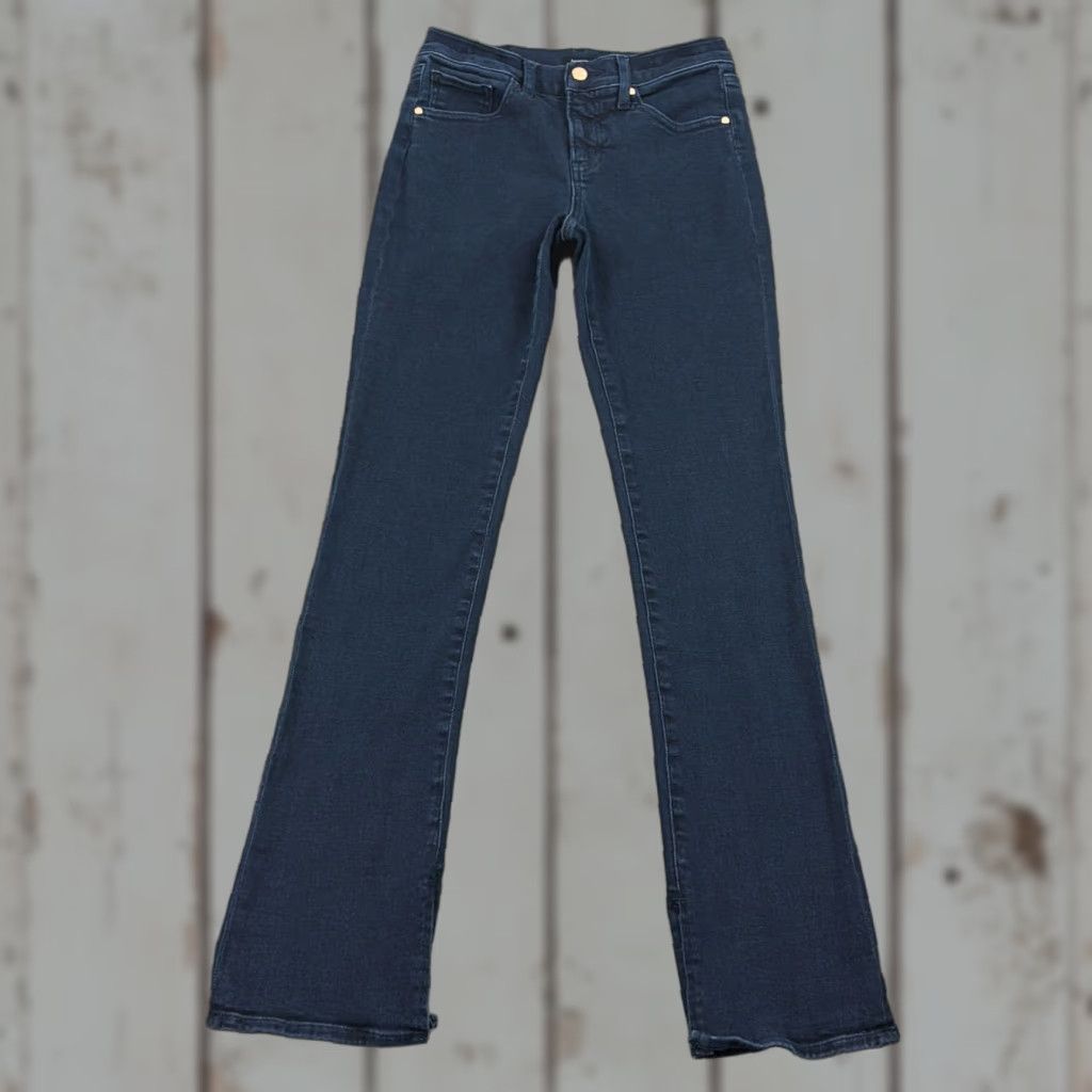 Express Express Jeans Women Boot Cut Jeans 2 Regular Low Rise Dark Wash Stretch Denim 25x33 Size 26" / US 2 / IT 38 - 1 Thumbnail