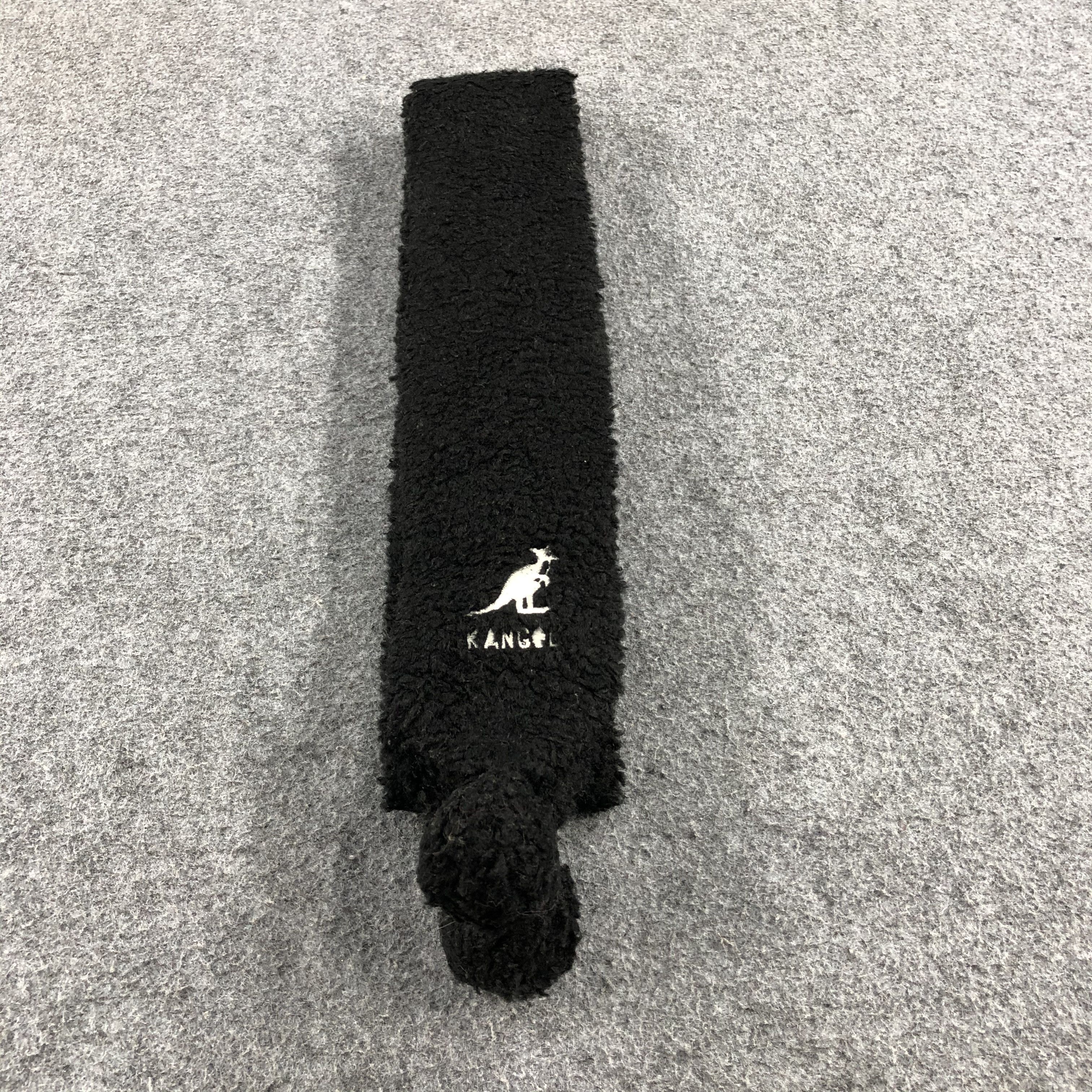 Kangol Kangol Black Wool Bobbles Scarf Muffler V694 Size ONE SIZE - 2 Thumbnail