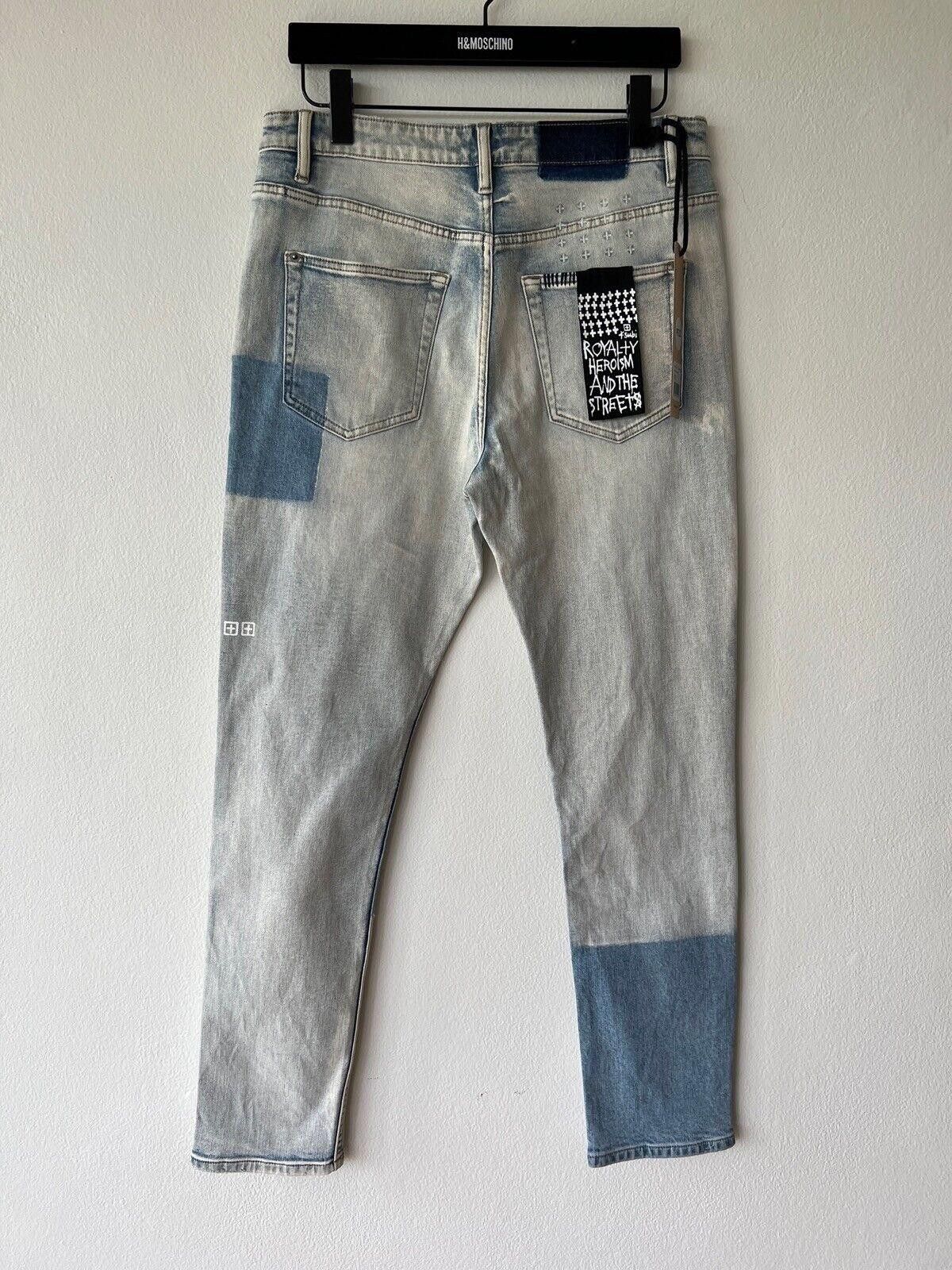 Ksubi new Ksubi mens denim jean wolfgang 32 2 tone blue patch rip Size US 32 / EU 48 - 5 Thumbnail