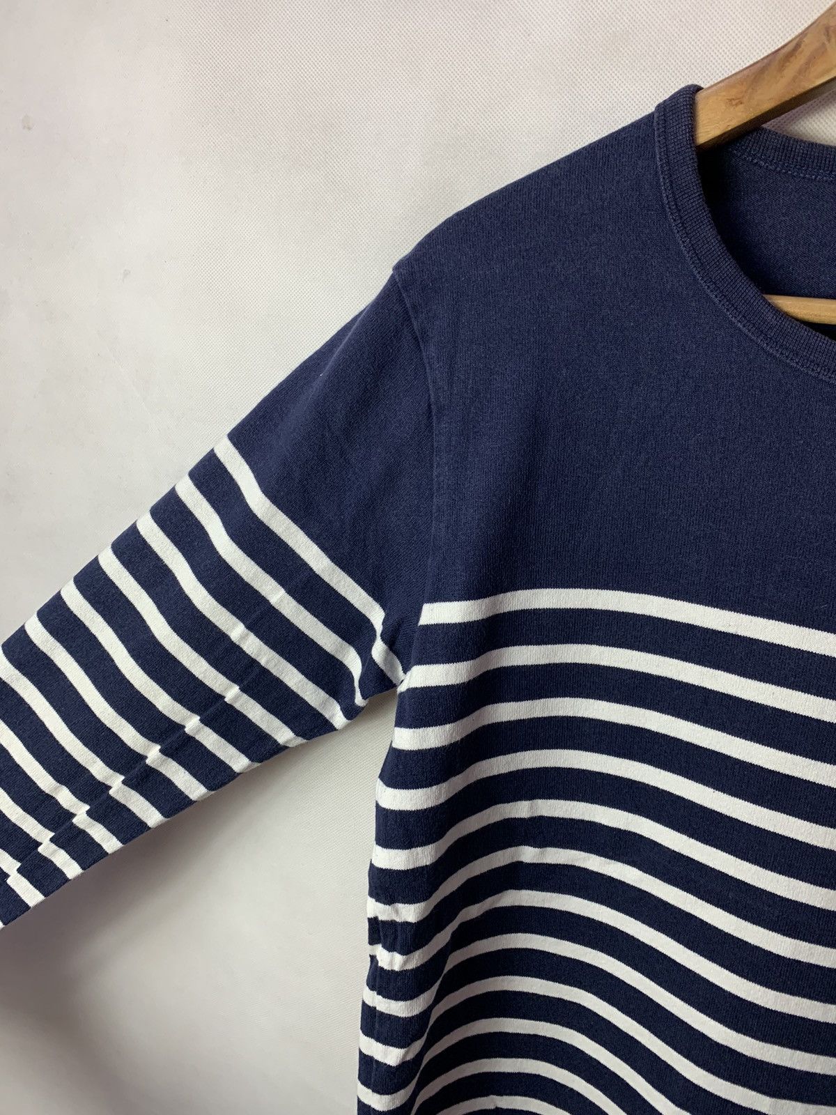 Japanese Brand × Uniqlo 🔥 Uniqlo Navy Stripes Sailor Tee Longsleeves Size US M / EU 48-50 / 2 - 3 Thumbnail