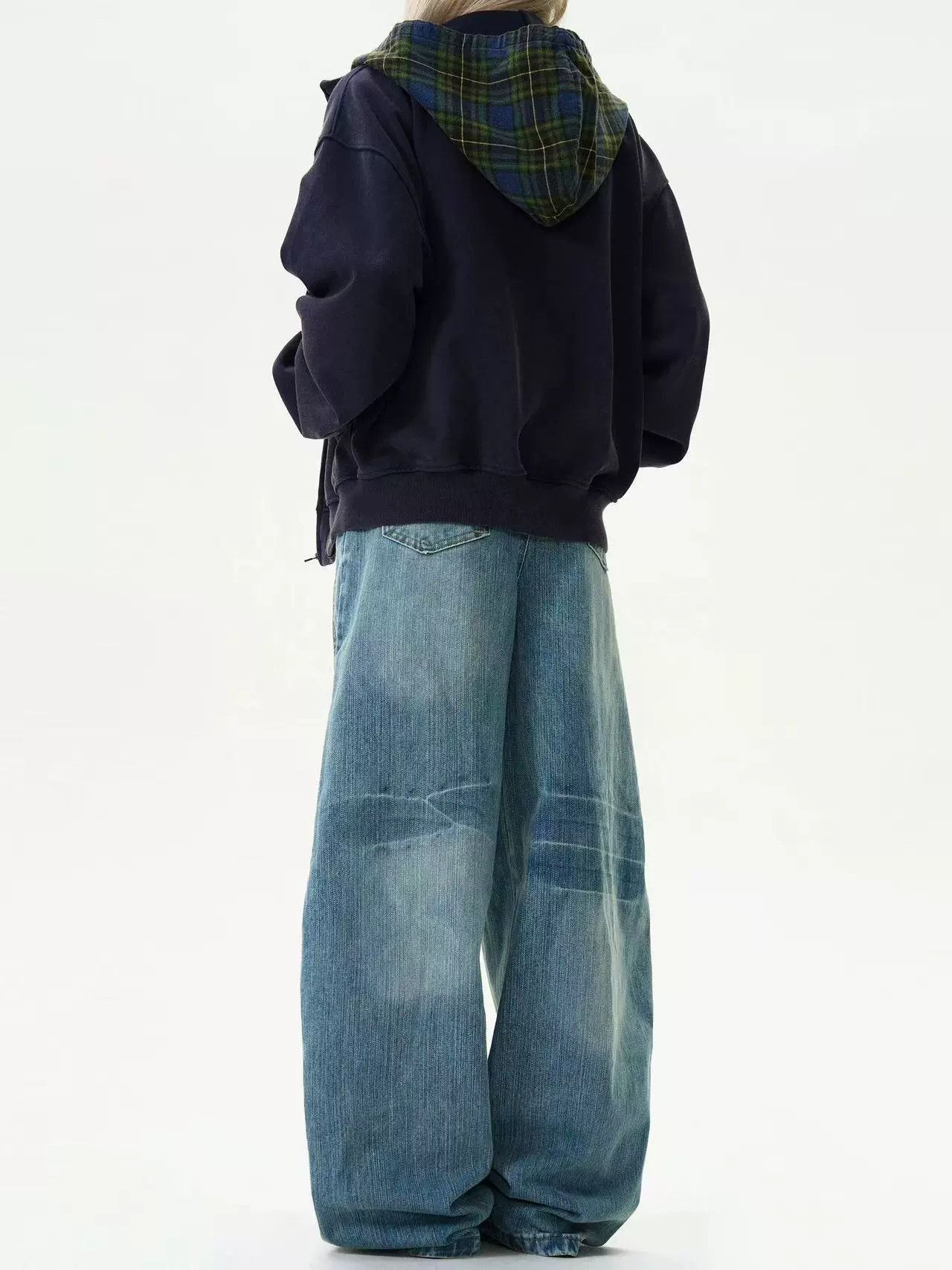Vintage Vintage men's loose cleanfie wide-leg scimitar jeans Size US 32 / EU 48 - 5 Thumbnail