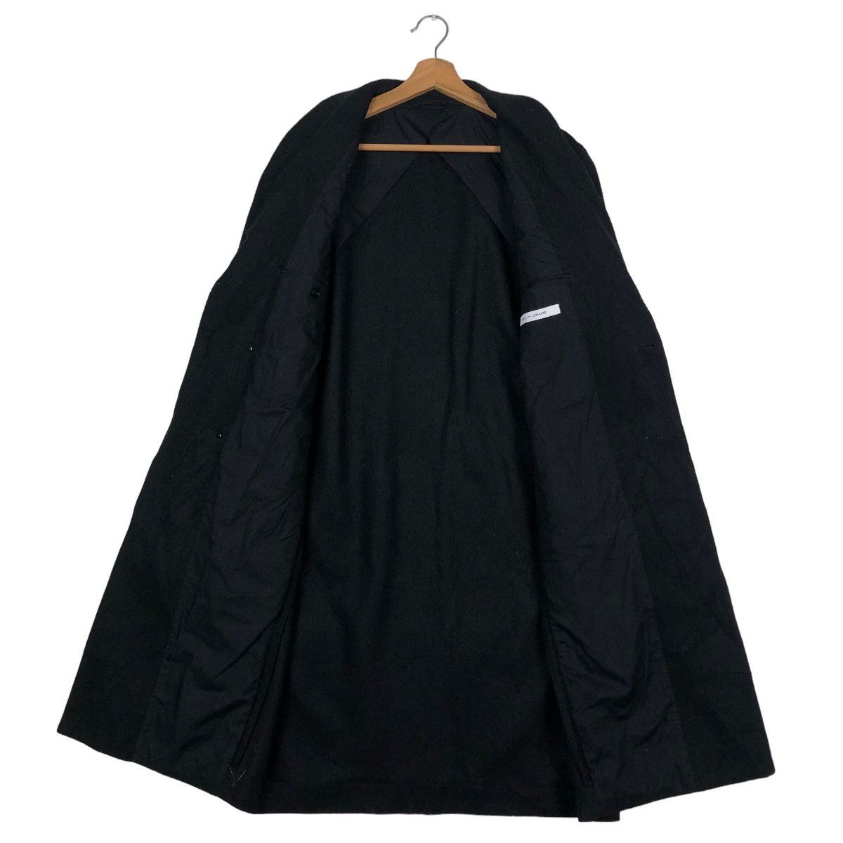 Lemaire 🔥Rich Black Long Fly Jacket Double Breast Uniqlo Lemaire Size US S / EU 44-46 / 1 - 13 Thumbnail