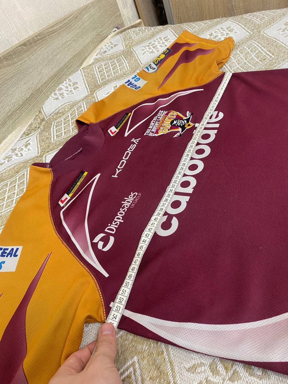 Vintage 🔥 Huddersfield Giants KooGa Rugby England Jersey T Shirt Size US M / EU 48-50 / 2 - 13 Thumbnail
