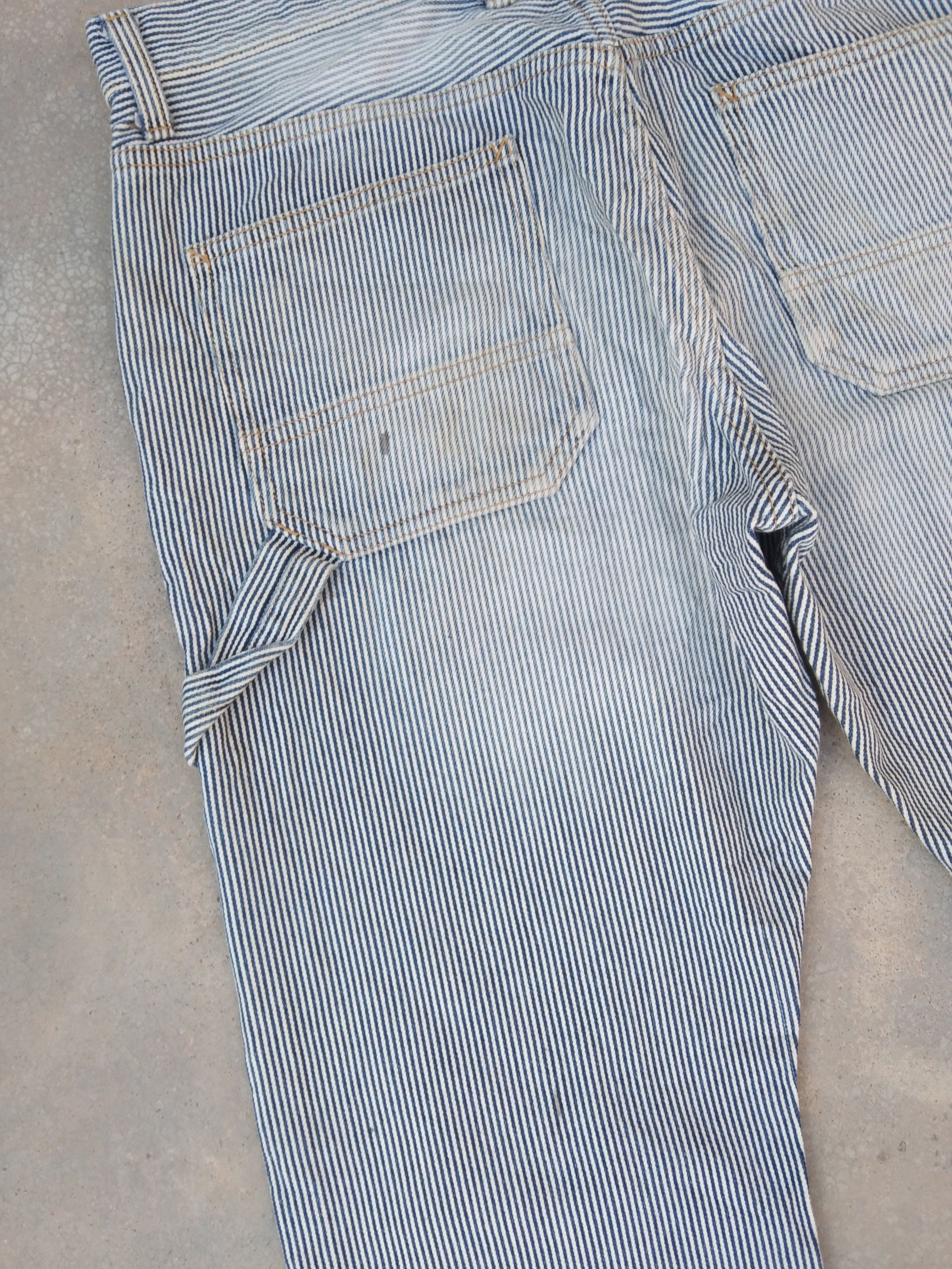 Japanese Brand Vintage Japanese Takeo Kikuchi Hickory Carpenter Jeans 32x30 Size US 32 / EU 48 - 3 Thumbnail