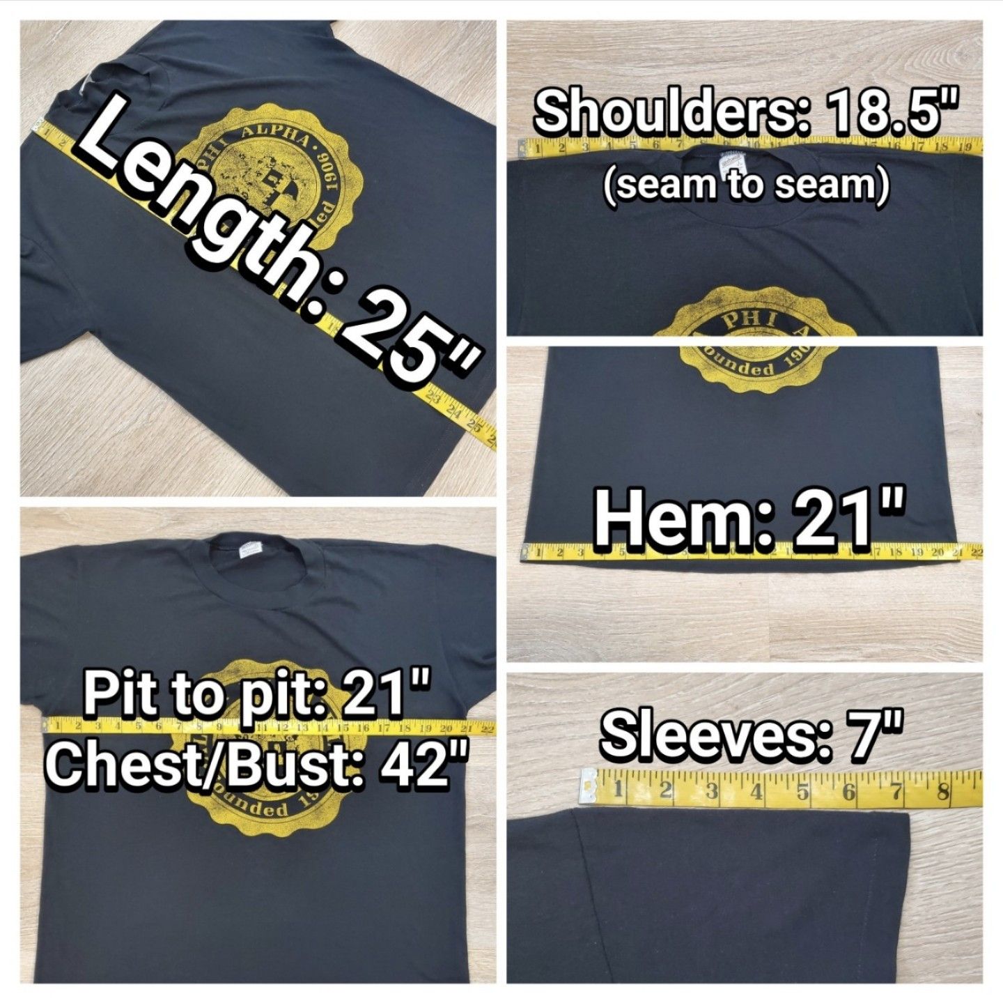 Vintage Rare Vtg 70s/80s Alpha Phi Alpha Single-Stitch Tee Size US L / EU 52-54 / 3 - 9 Thumbnail
