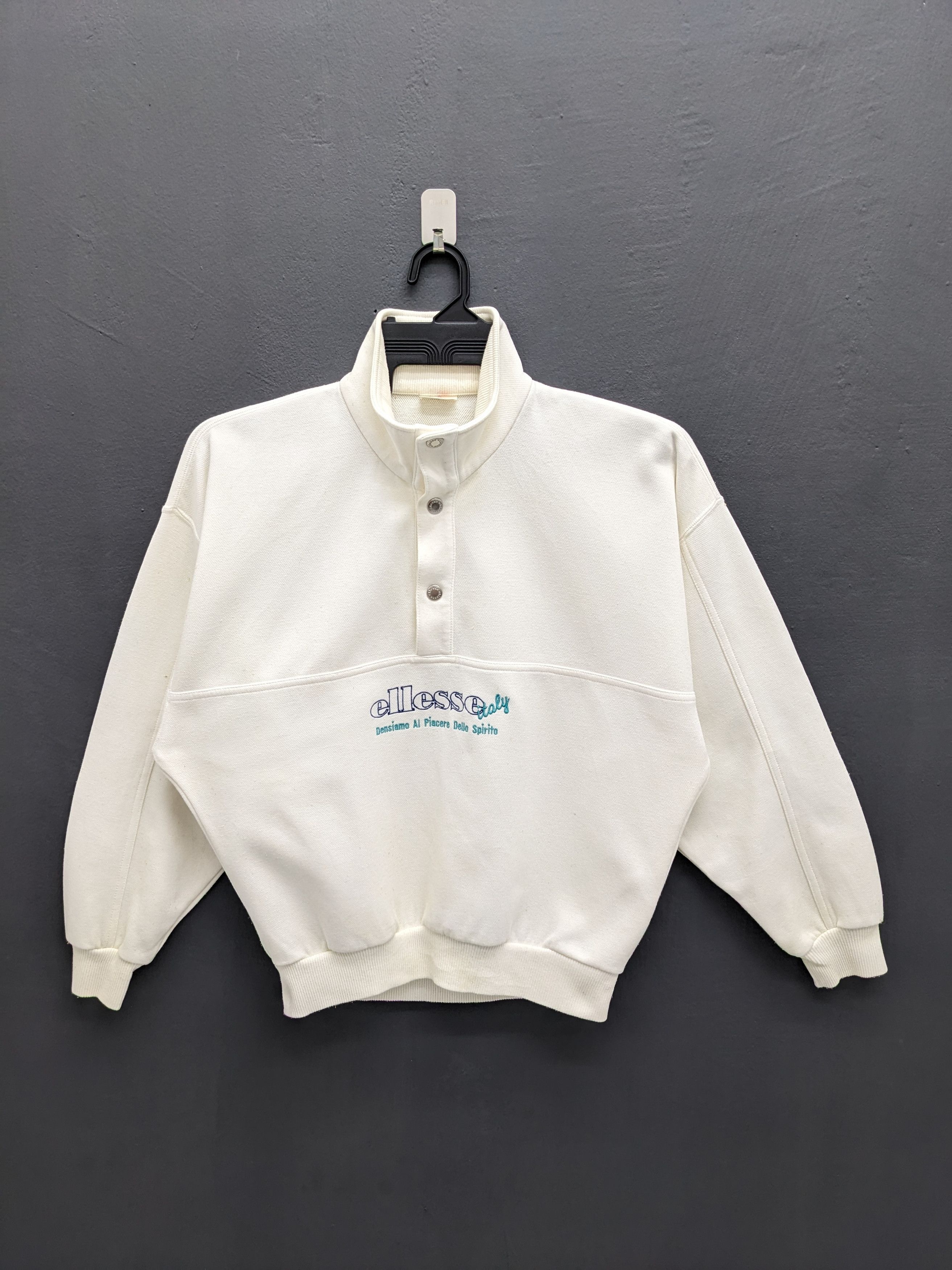 Ellesse Vintage 90s Ellesse Pensiamo Al Piacere Dello Spirito Size US M / EU 48-50 / 2 - 2 Thumbnail