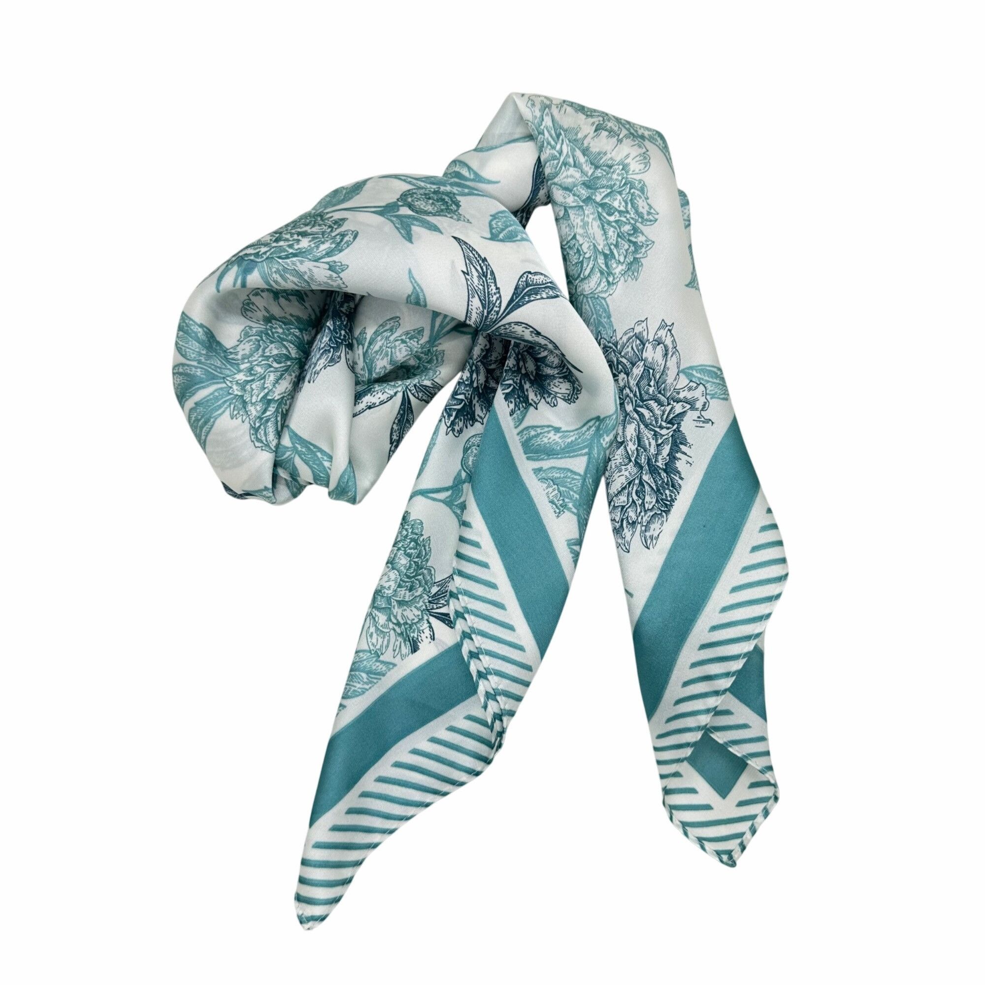 Other ❤️ Elegant Bandana Square Silky Soft Scarf Floral Geometric Size ONE SIZE - 4 Thumbnail