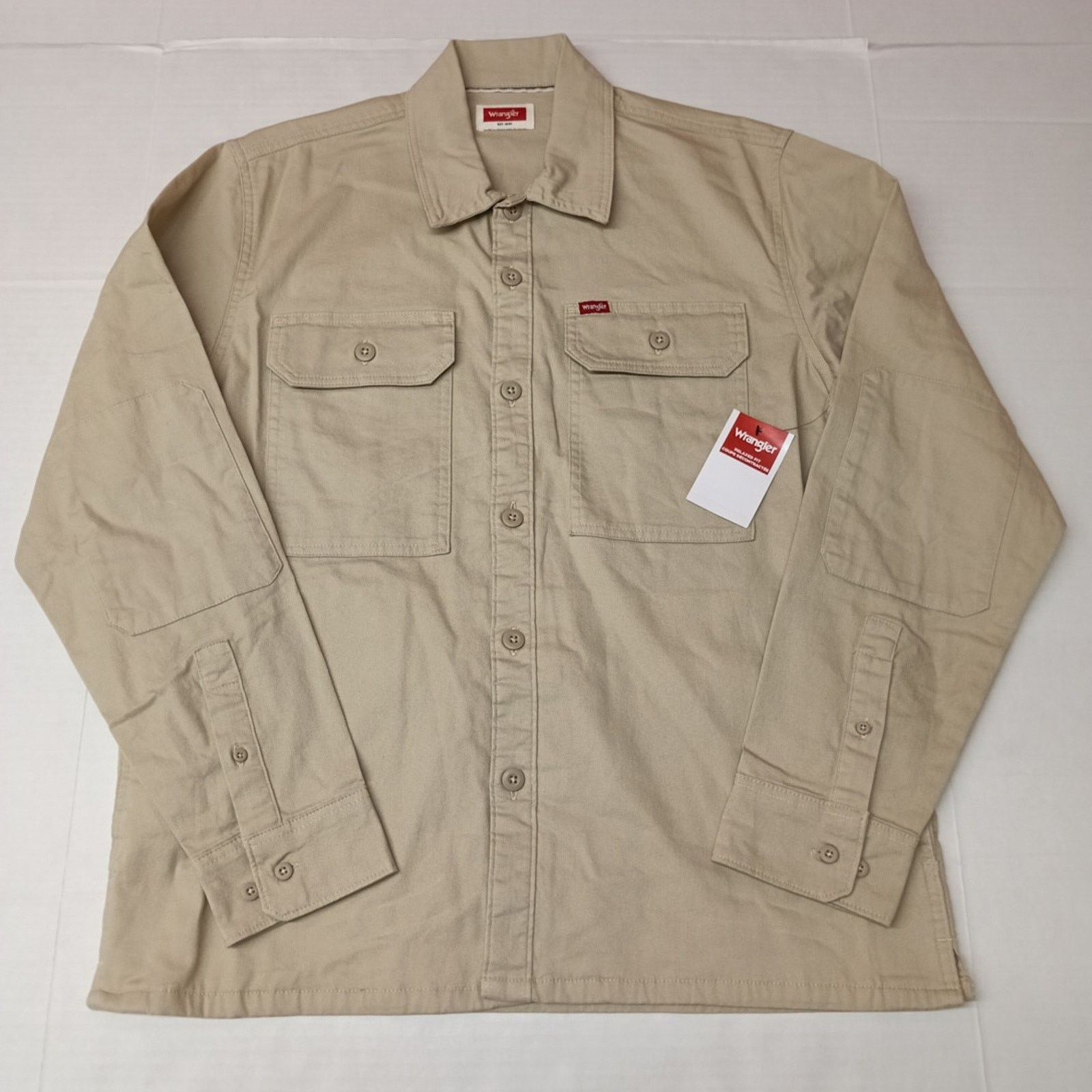 Wrangler Wrangler Jacket Overshirt Outdoor Shacket Size M Beige NWT Size US M / EU 48-50 / 2 - 1 Thumbnail