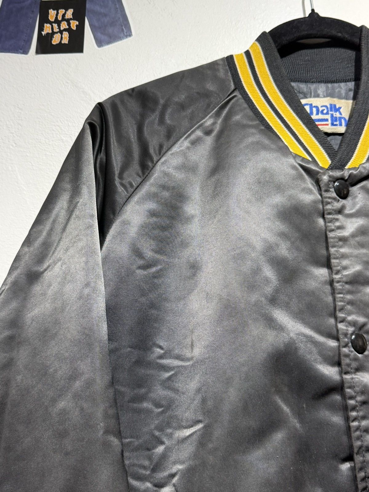 Chalk Line Vintage 90s Pittsburgh Penguins Satin Bomber Jacket Size US L / EU 52-54 / 3 - 7 Thumbnail