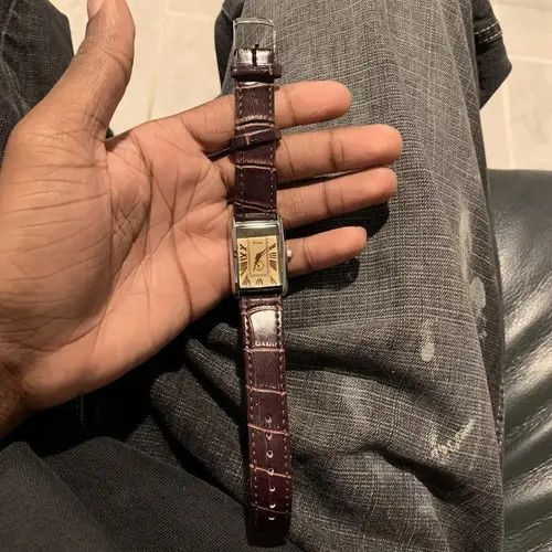 Vintage Vintage 90s vintage quiet luxury brown leather gold watch Size ONE SIZE - 3 Thumbnail