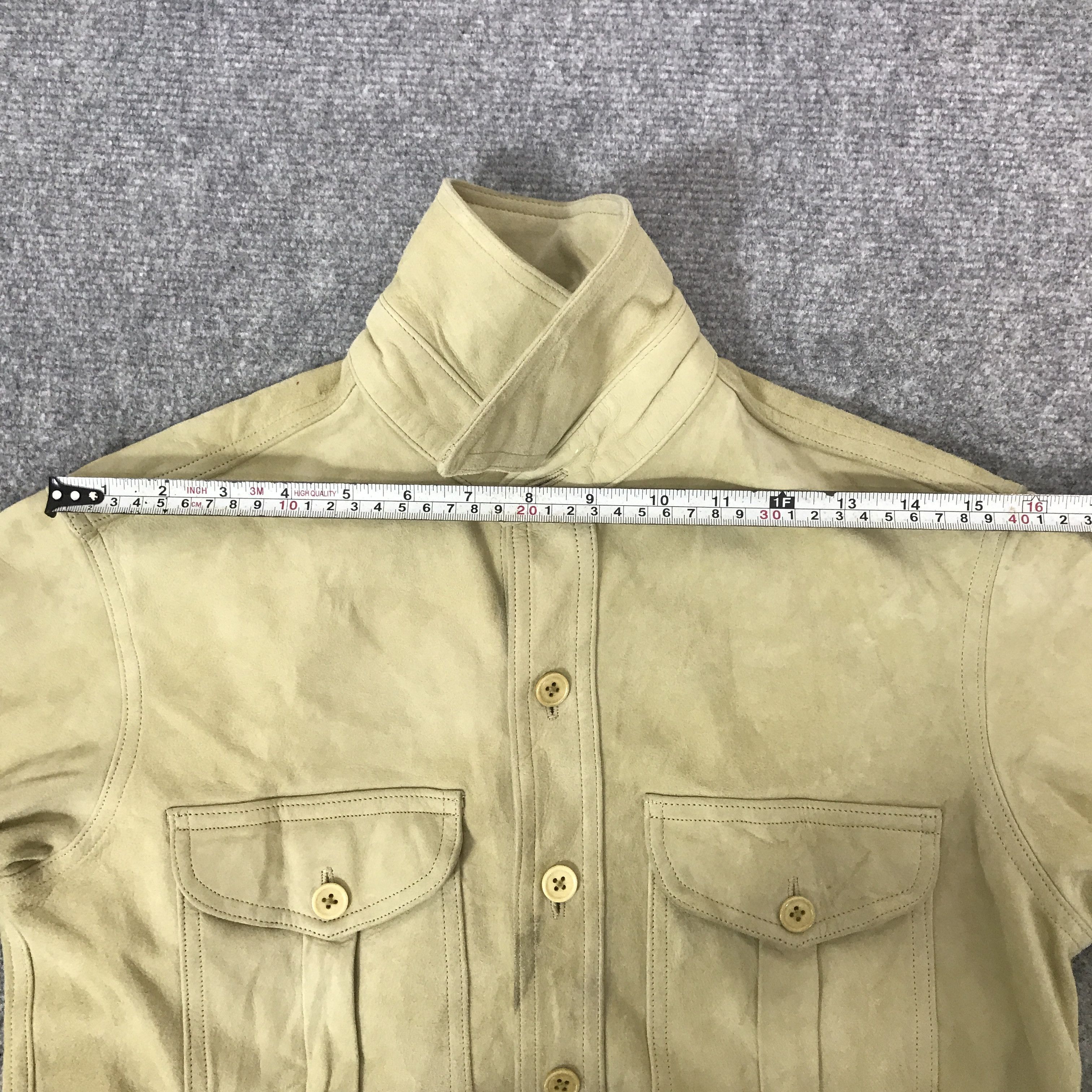 Ralph Lauren Vintage Ralph Lauren Leather button Up T-Shirt Size US M / EU 48-50 / 2 - 6 Thumbnail