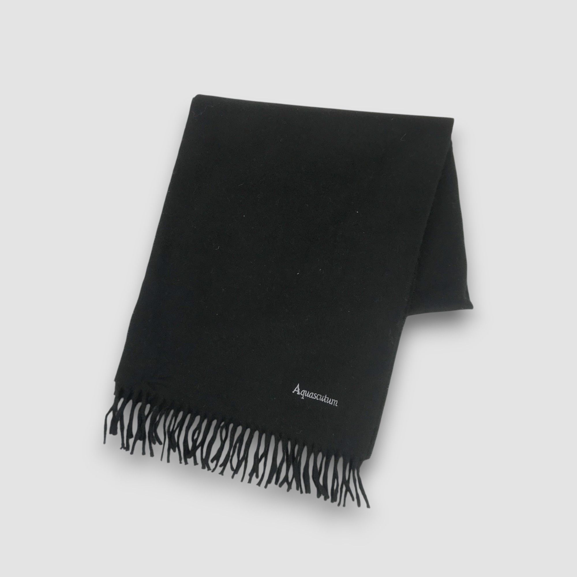 Aquascutum Vintage Aquascutum Scarf Muffler Wool Cashmere Scarves Size ONE SIZE - 1 Thumbnail