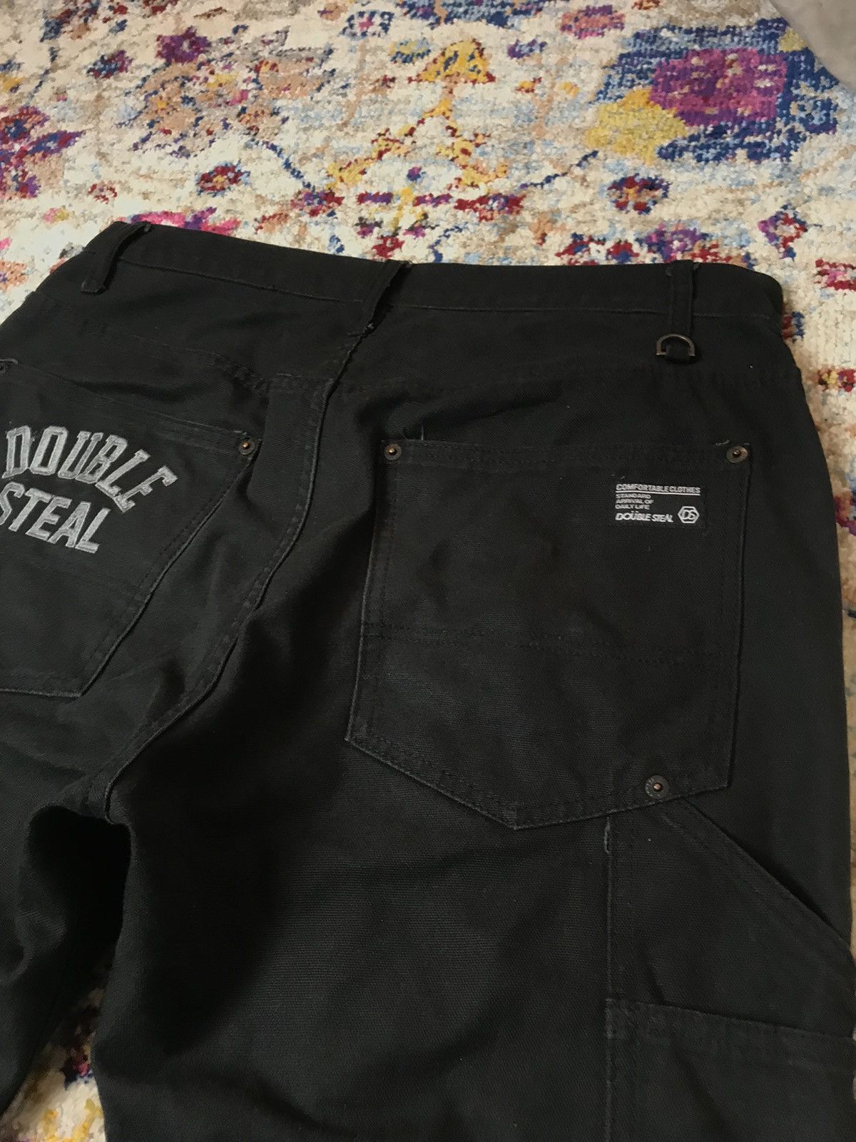 Japanese Brand Double Steal Japan Double Knee Embroidered Pants W34 Size US 34 / EU 50 - 3 Thumbnail