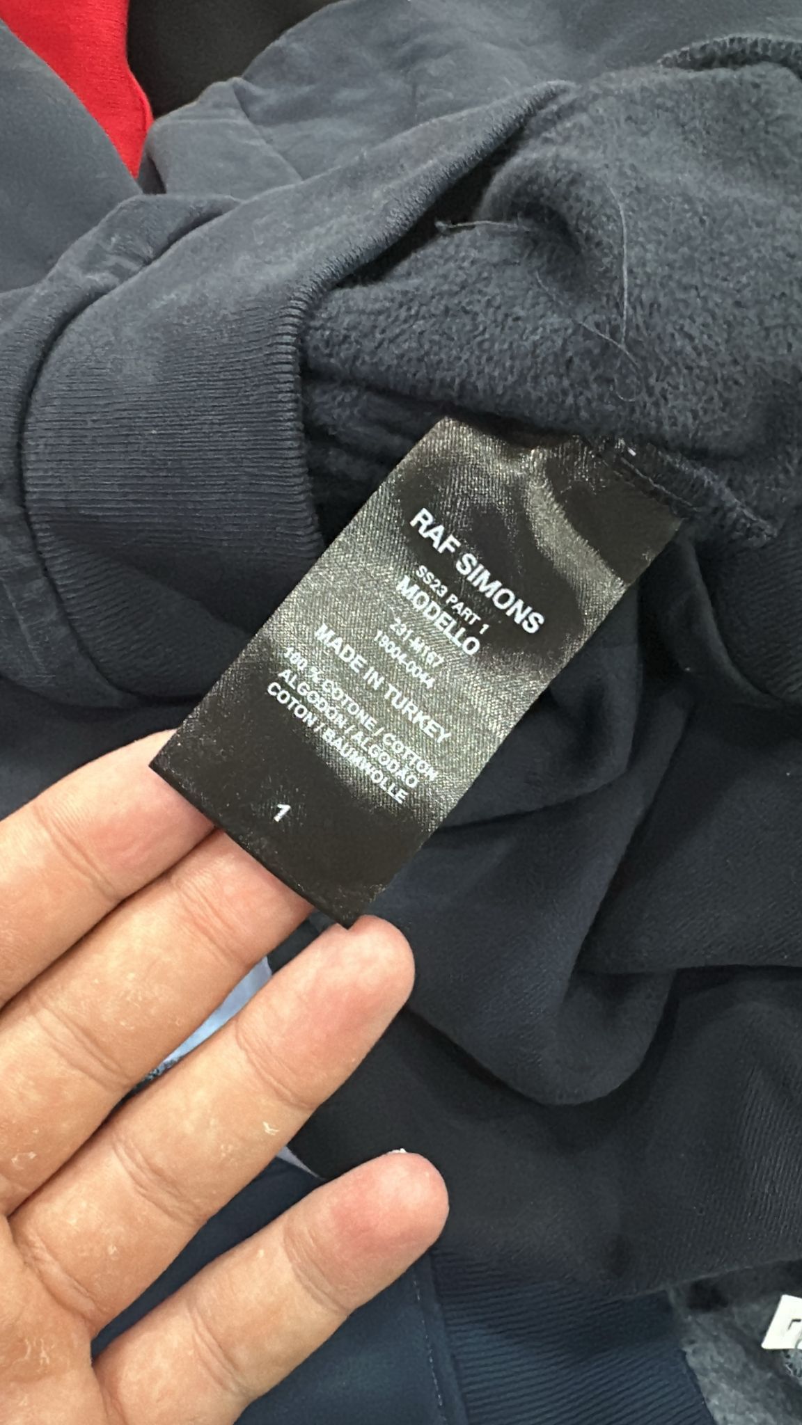 Raf Simons CC000021 Logo Print Sweatshirt in Black Size US S / EU 44-46 / 1 - 7 Thumbnail