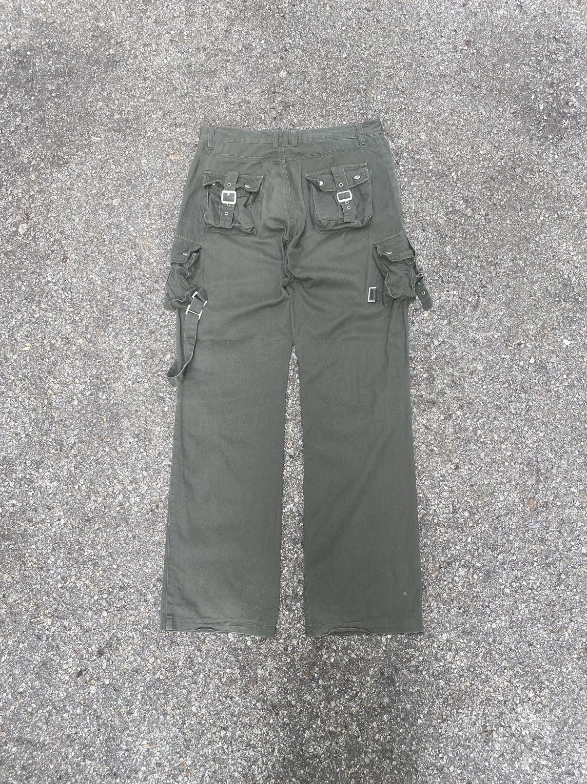 Hysteric Glamour × Japanese Brand Cargo Double Knee Bondage Pants Multi Pocket Grunge Punk Size US 30 / EU 46 - 9 Thumbnail