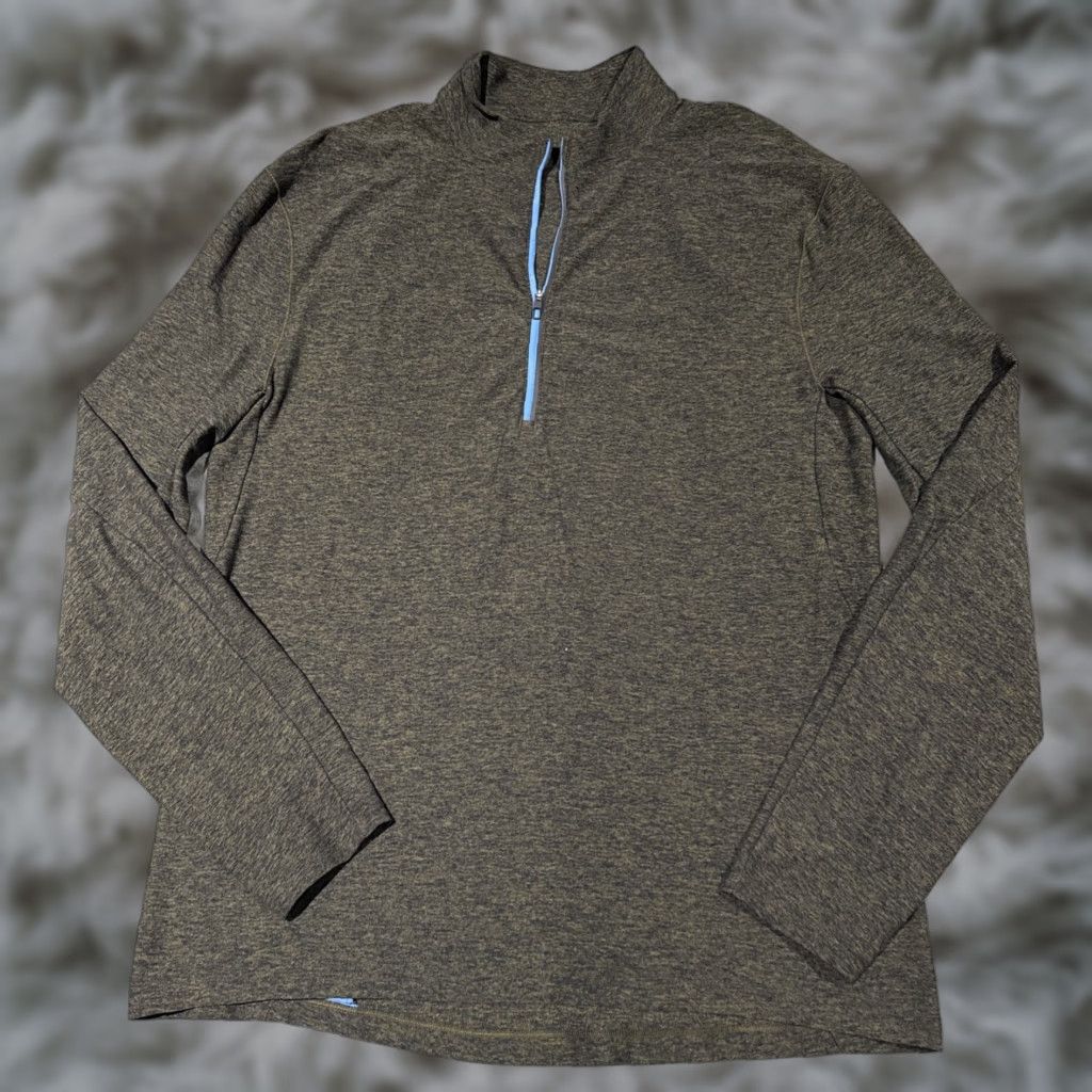 Lululemon Lululemon Surge Warm 1/2 Zip Mens Size L Gray Pullover Long Sleeve Run Size US L / EU 52-54 / 3 - 1 Thumbnail