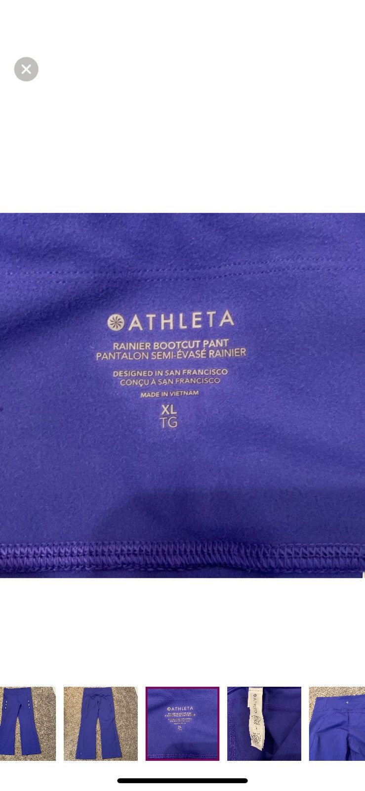 Athleta XL Rainier Bootcut Pant, purple Size 40" / US 18 - 4 Thumbnail