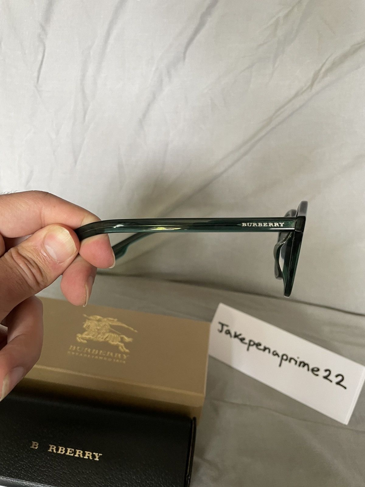 Burberry Men’s Burberry Sunglasses Green B4280F Size ONE SIZE - 3 Thumbnail