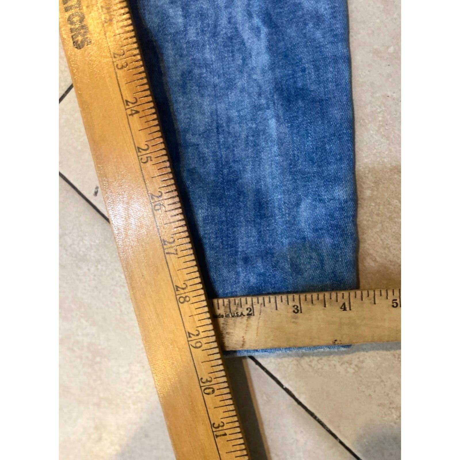 Scotch & Soda SCotch & Soda Jeans Women Slim Denim Distressed 28x30 London Theme Blue Regular Inseam 30in Womens Jeans Size 28" / US 6 / IT 42 - 6 Thumbnail