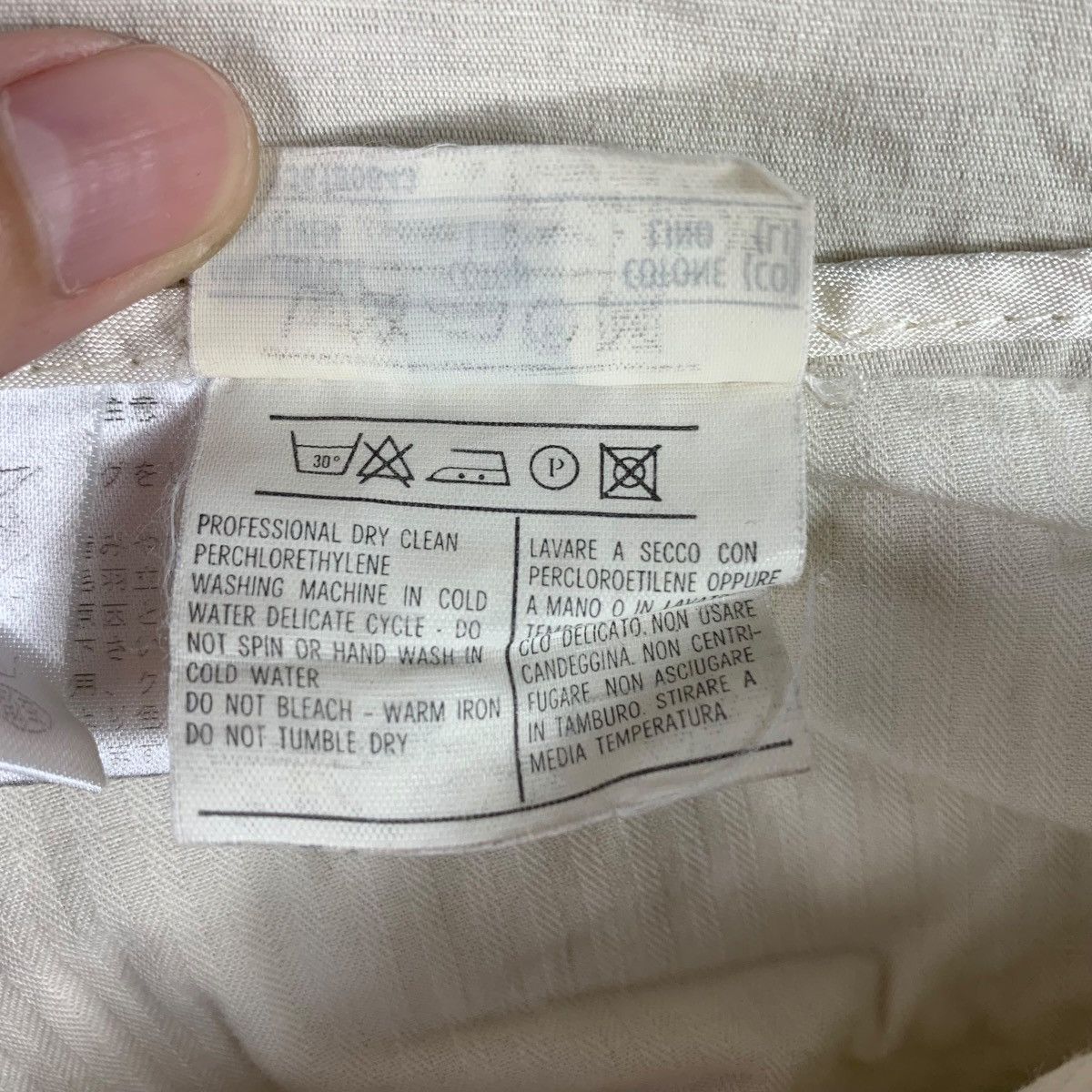 Vintage SALVATORE FERRAGAMO stripe linen pants