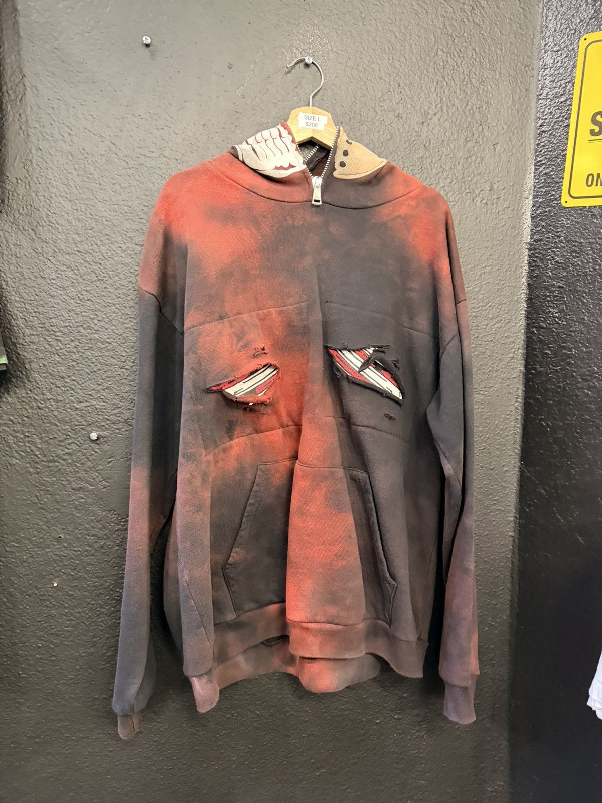 Warren Lotas Warren Lotas Distressed Zipped Hood Hoodie Size US L / EU 52-54 / 3 - 1 Thumbnail