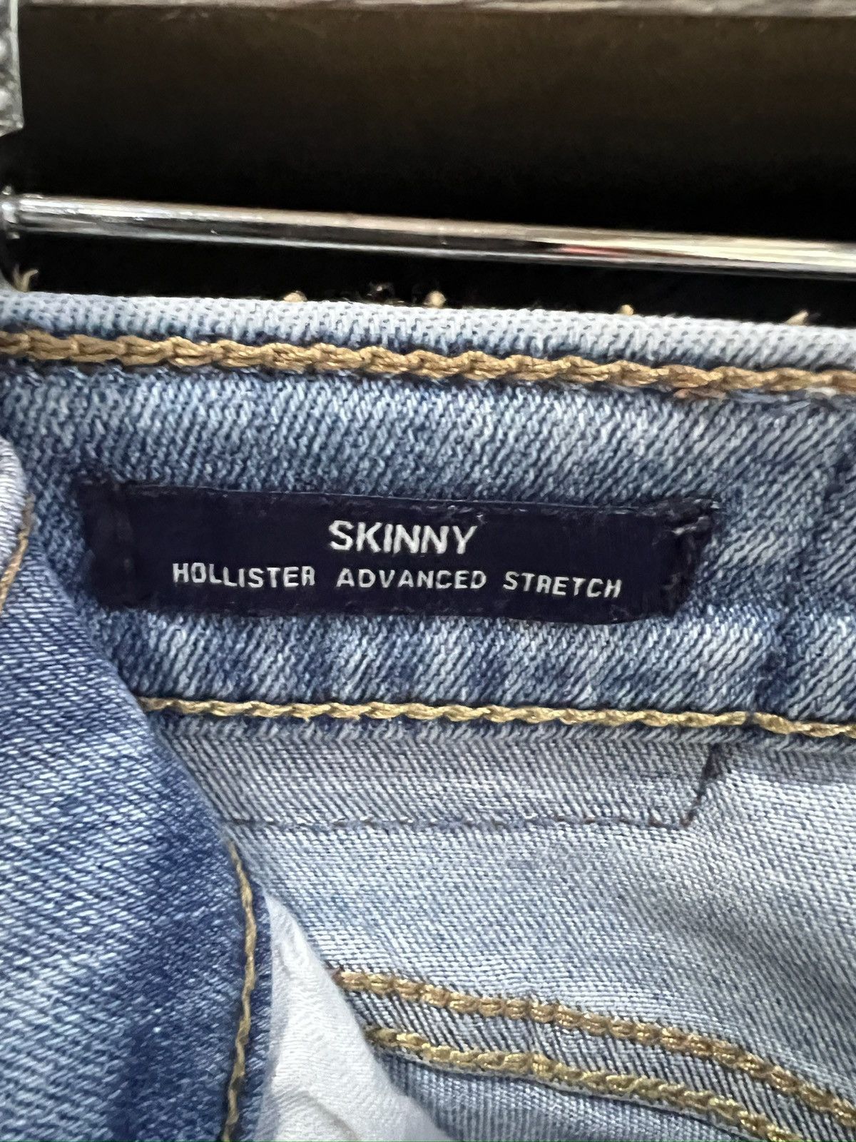 Hollister 🔥Hollister Side Stripe Distressed Denim Size US 31 - 15 Thumbnail