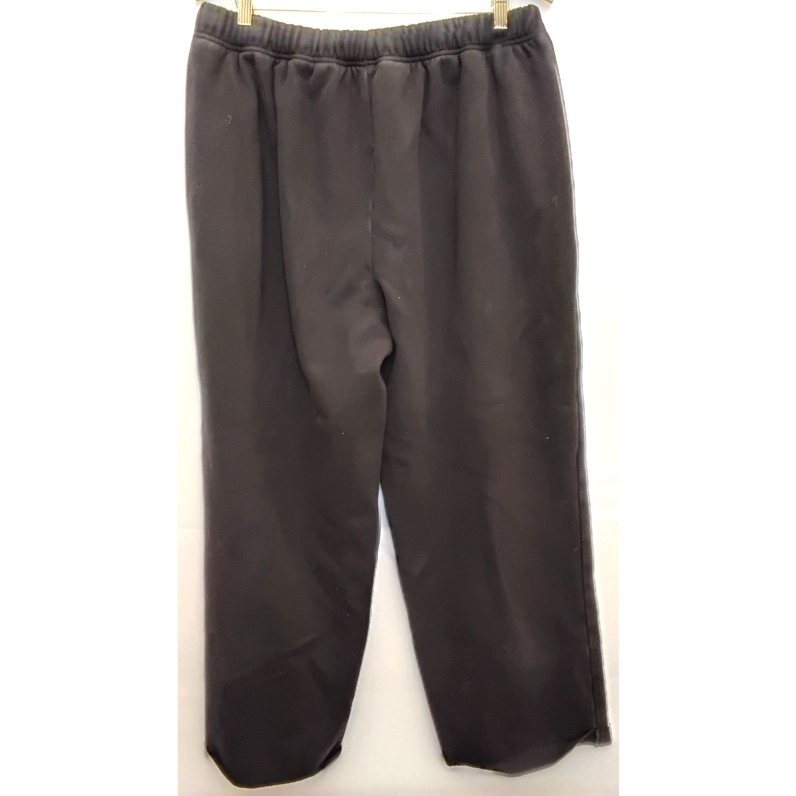 SKIMS Skims Sweatpants Oversize Wide Leg Women's XL Black Cotton Size 36" / US 14 / IT 50 - 3 Thumbnail