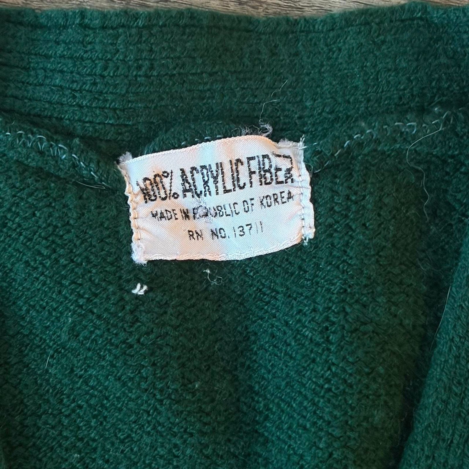 Other Vintage green cable knit sweater Size M / US 6-8 / IT 42-44 - 2 Thumbnail