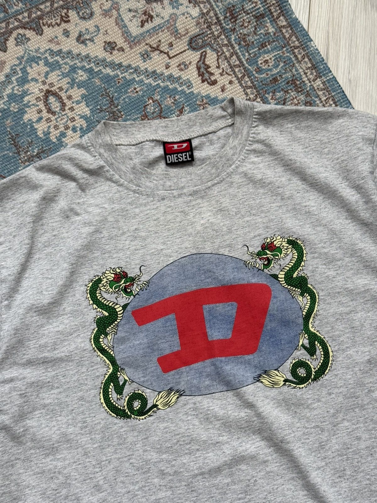 Diesel Vintage Diesel Dragon 🐉 Y2K T-Shirt Size US L / EU 52-54 / 3 - 3 Thumbnail