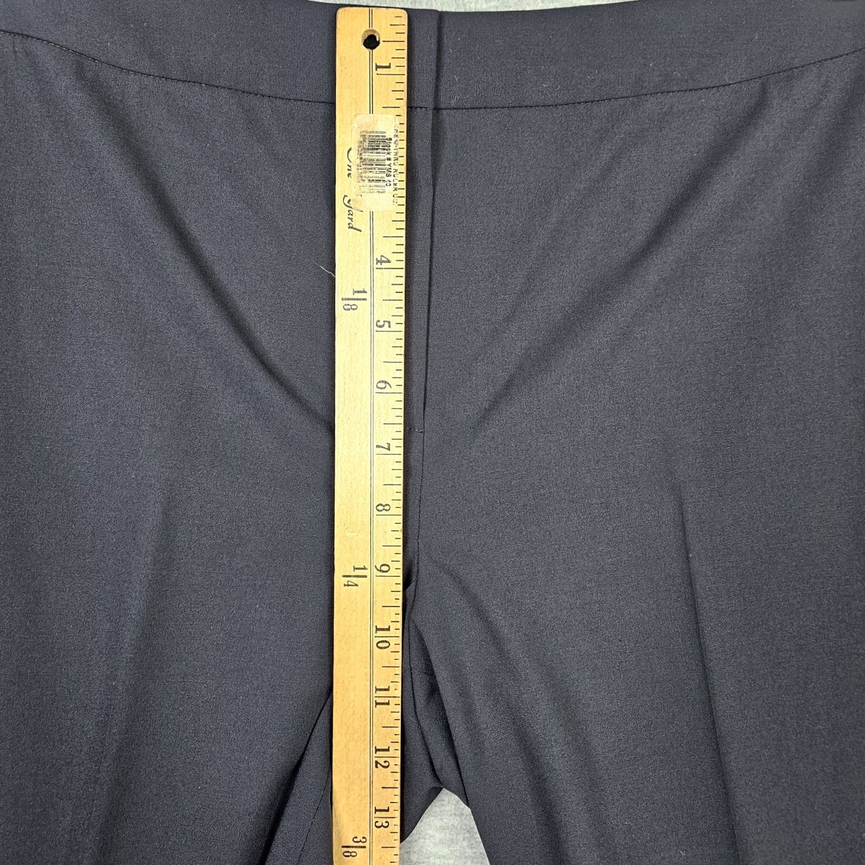 Vintage LAFAYETTE 148 Women’s Gray Straight Leg Dress Pants Size 8 Regular Wool Elastane Button Front Front Rise Mid Casual Womens Size 30" / US 8 / IT 44 - 5 Thumbnail