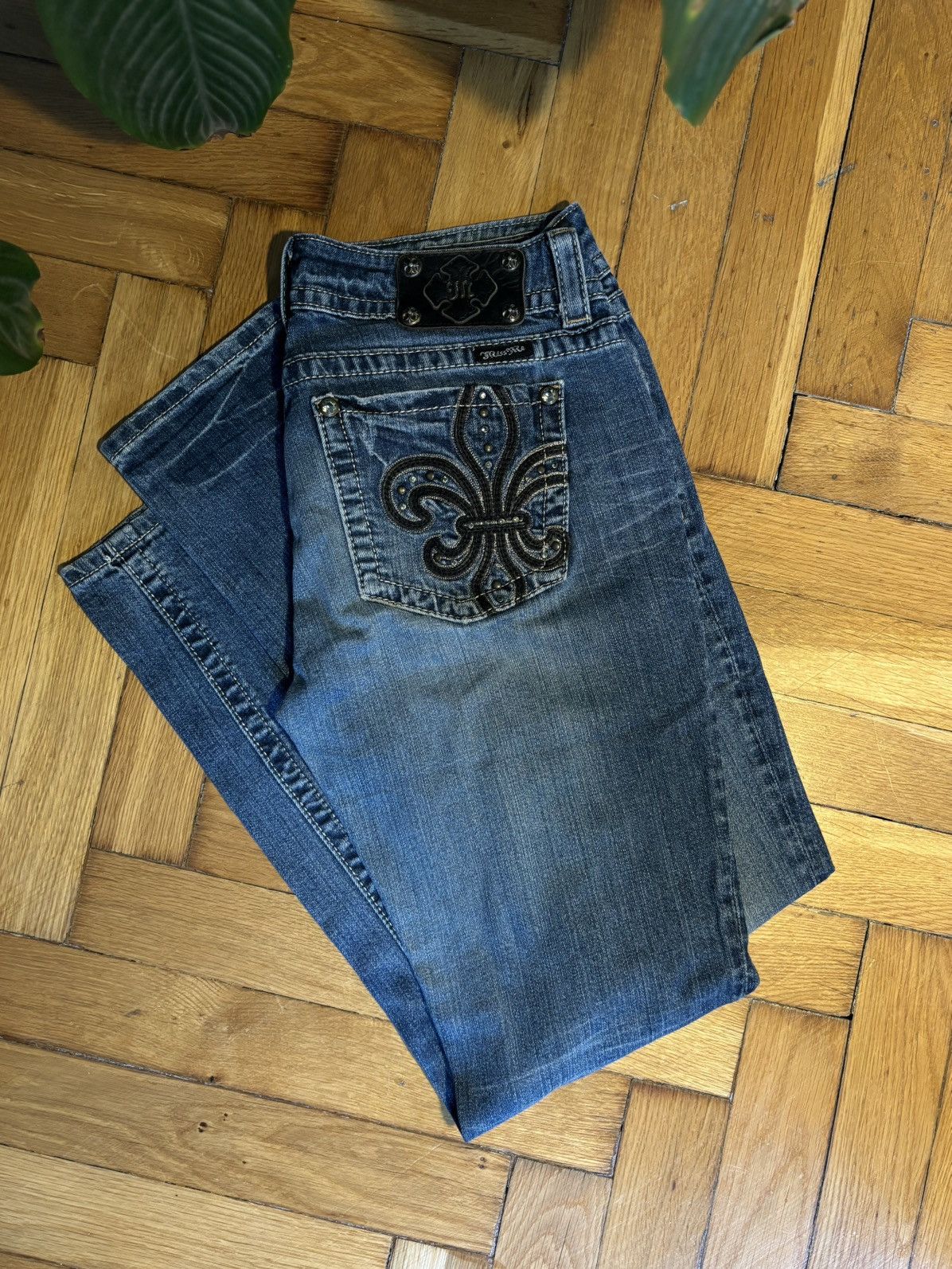 Miss Me Miss me jeans skinny 2000s goth punk skate grunge emo sk8 Size 31" - 1 Thumbnail
