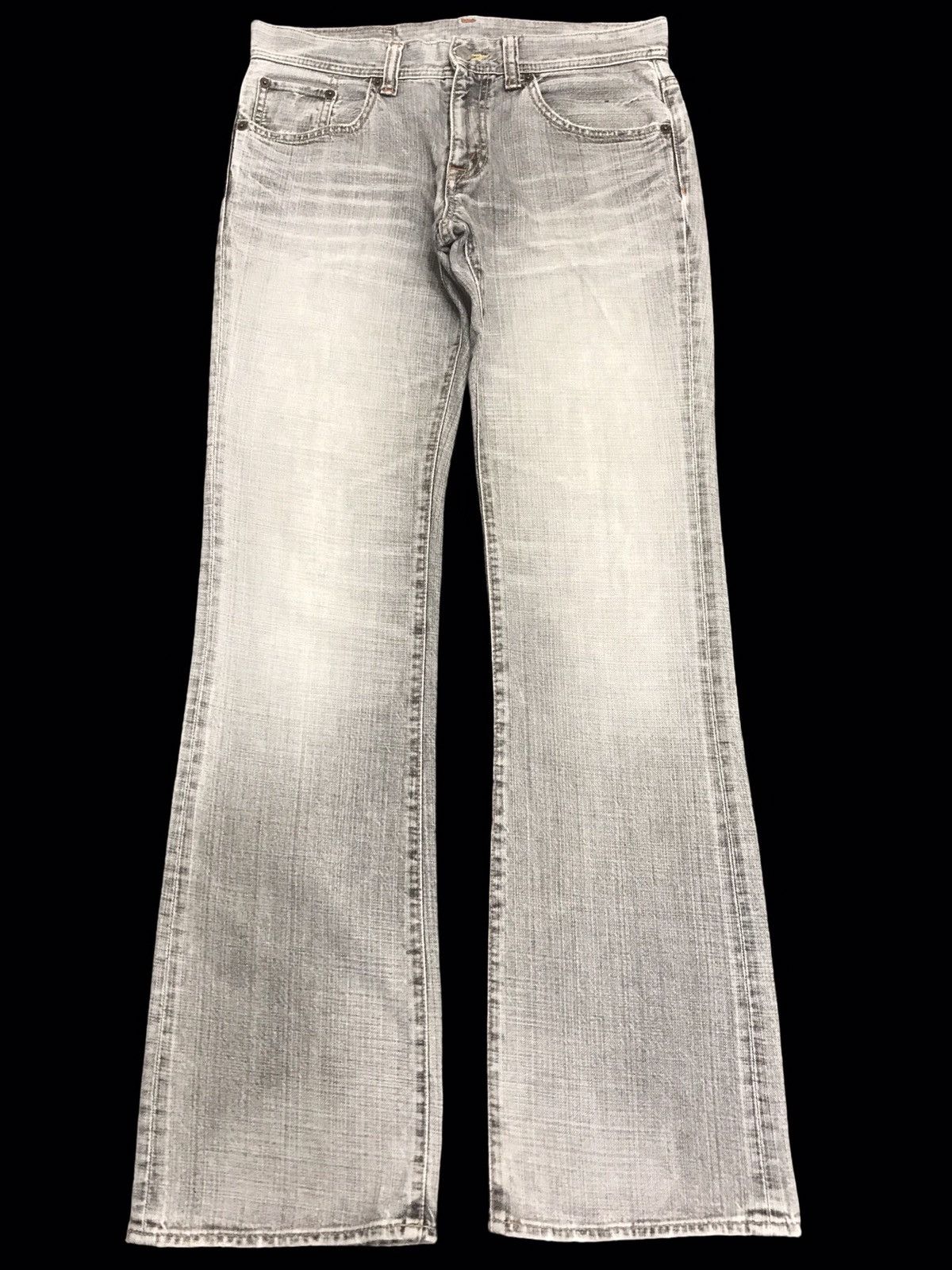 💥FLARE💥GLHEART LIMITED BLACK WASH FLARE DENIM F435