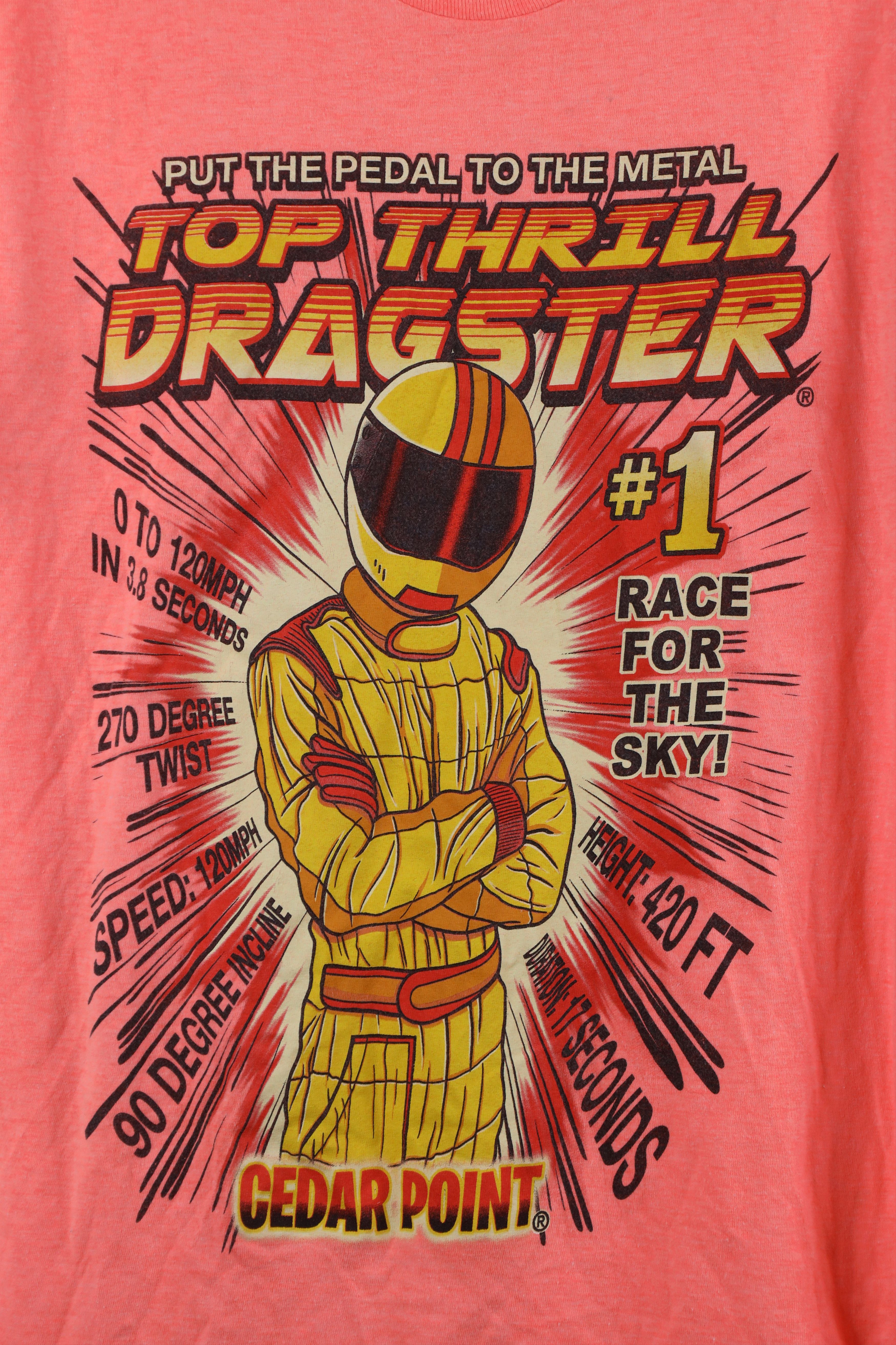 Vintage Vintage Y2K Cedar Point Dragster Roller Coaster T-Shirt Size US S / EU 44-46 / 1 - 4 Thumbnail