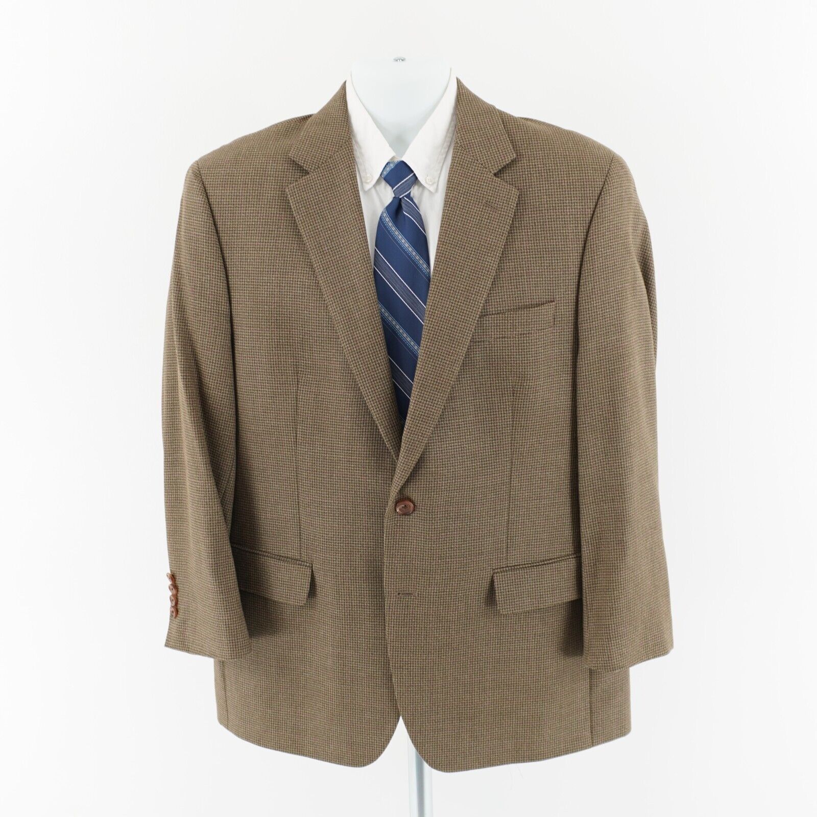 Ralph Lauren Ralph Lauren Tan Green Houndstooth Red Windowpane Wool Silk Size 42R - 5 Thumbnail