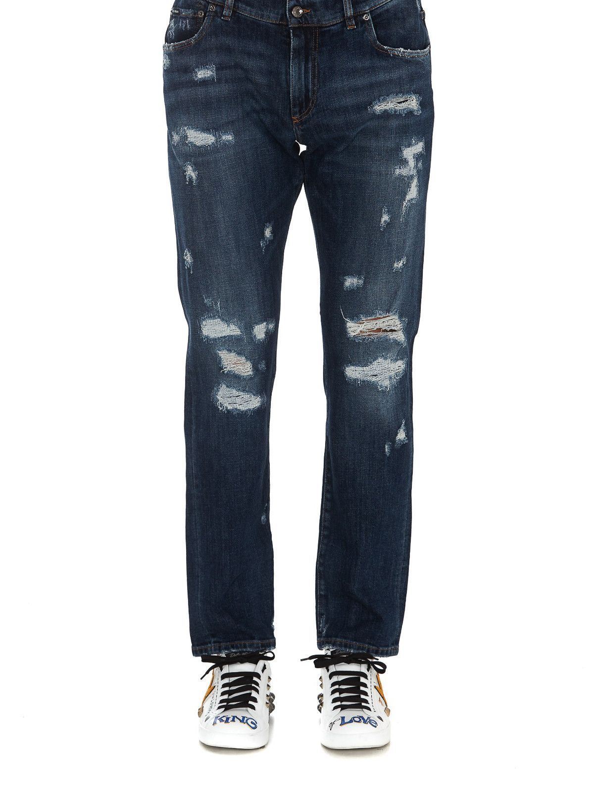 Dolce & Gabbana o1y0125 Logo Jeans in Blue Size US 28 / EU 44 - 3 Thumbnail