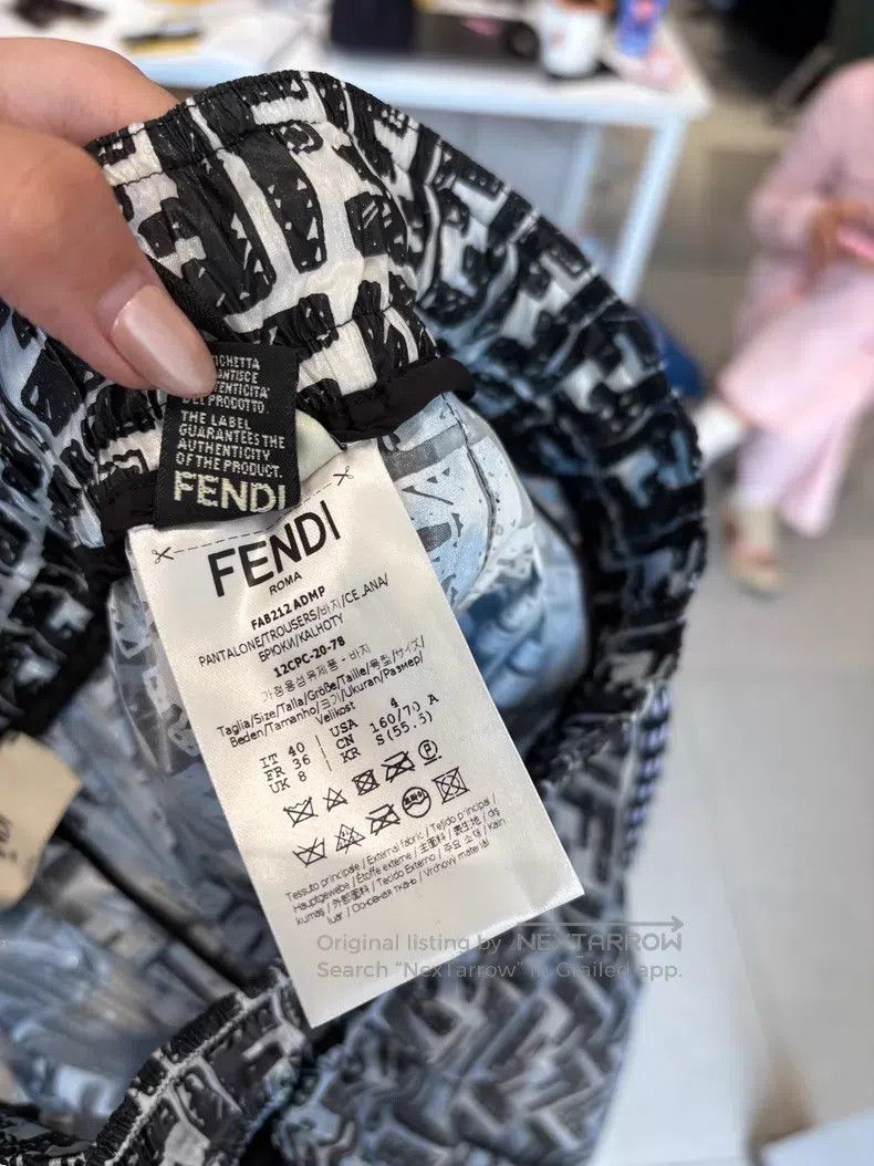 Fendi Fendi All-over old flower trousers Size 26" / US 2 / IT 38 - 6 Thumbnail