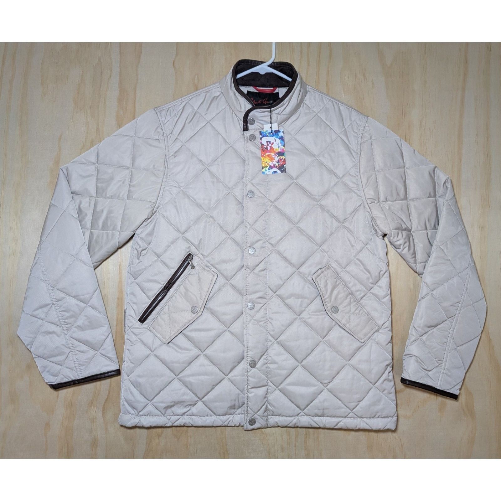 Robert Graham Robert Graham Men's Medium Quilted Jacket NWT Stone Snap Size US M / EU 48-50 / 2 - 1 Thumbnail