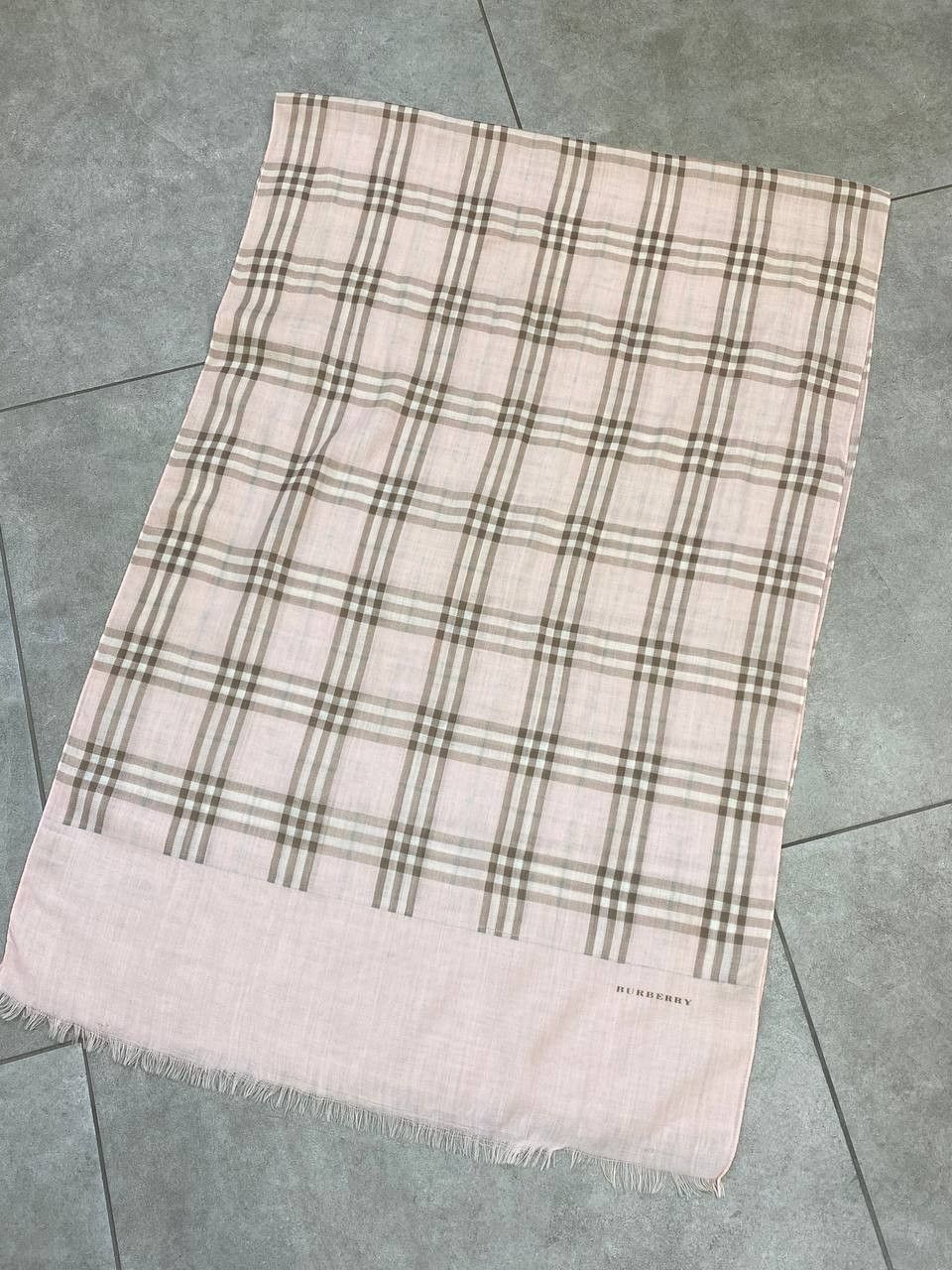 Burberry Vintage Burberry London Check Wool Shawl Scarf Size ONE SIZE - 4 Thumbnail