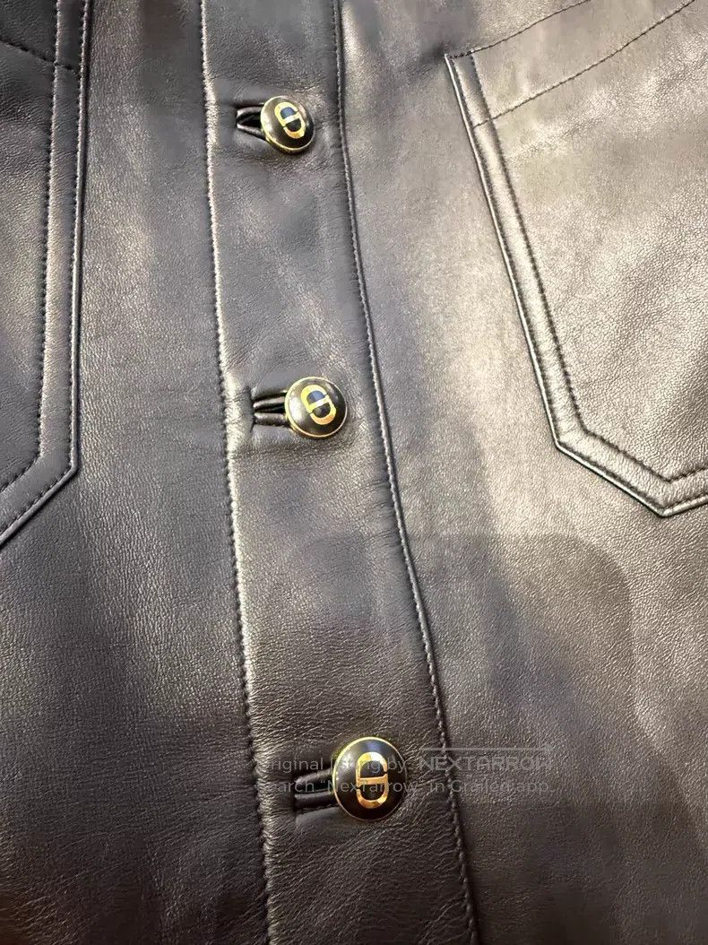 Dior Dior Black sheepskin A-line skirt Size 24" / US 00 / IT 34 - 5 Thumbnail