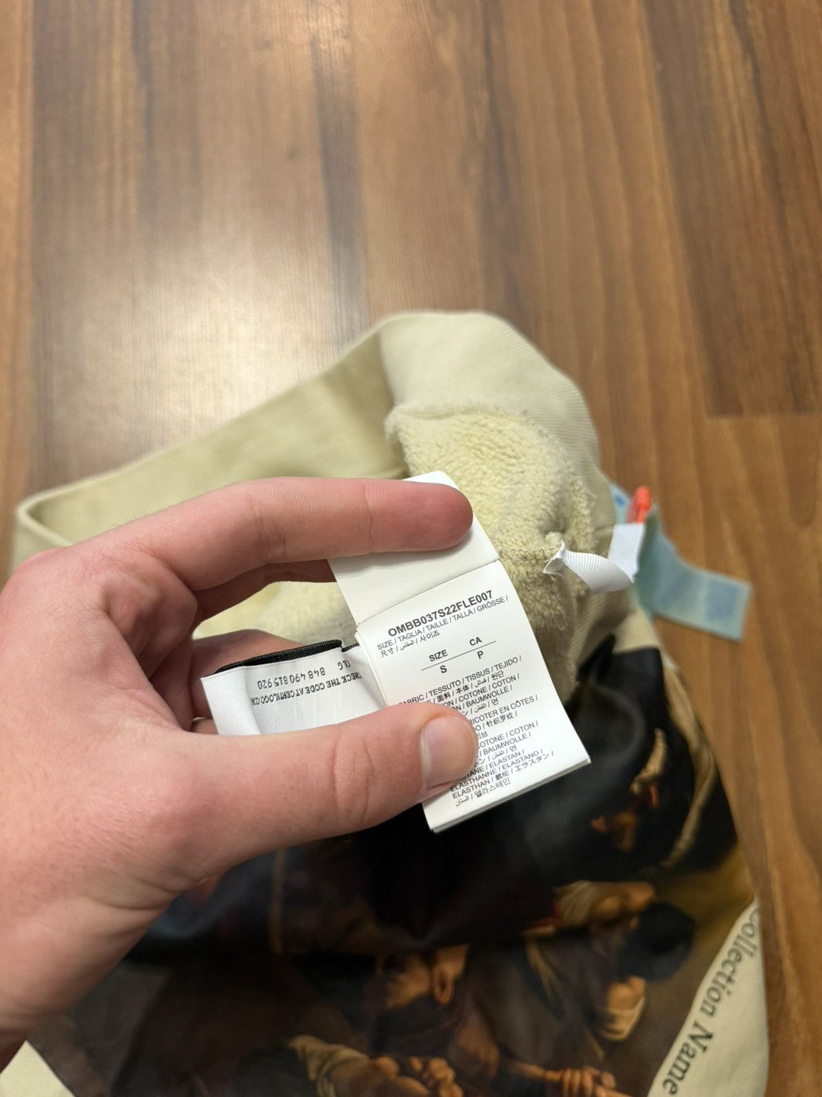 Off-White OFF WHITE BEIGE CARAVAGGIO HOODIE Size US S / EU 44-46 / 1 - 4 Thumbnail