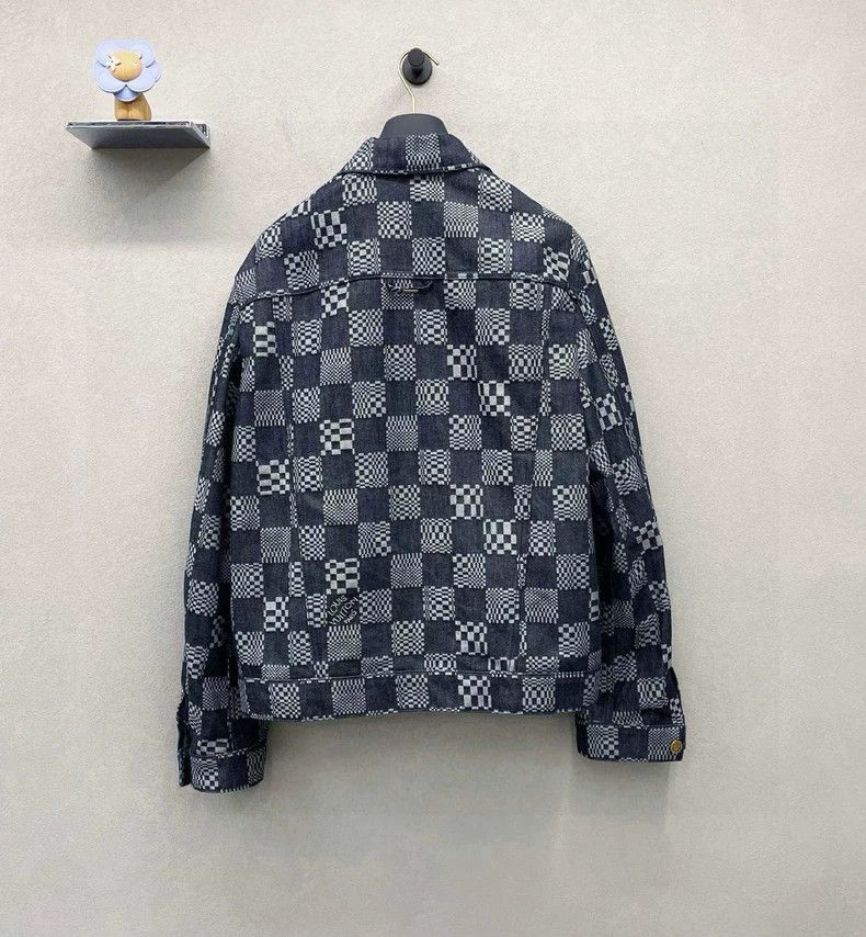 Louis Vuitton Louis Vuitton Black checkered denim jacket 2503-Nextarrow Size US L / EU 52-54 / 3 - 2 Thumbnail