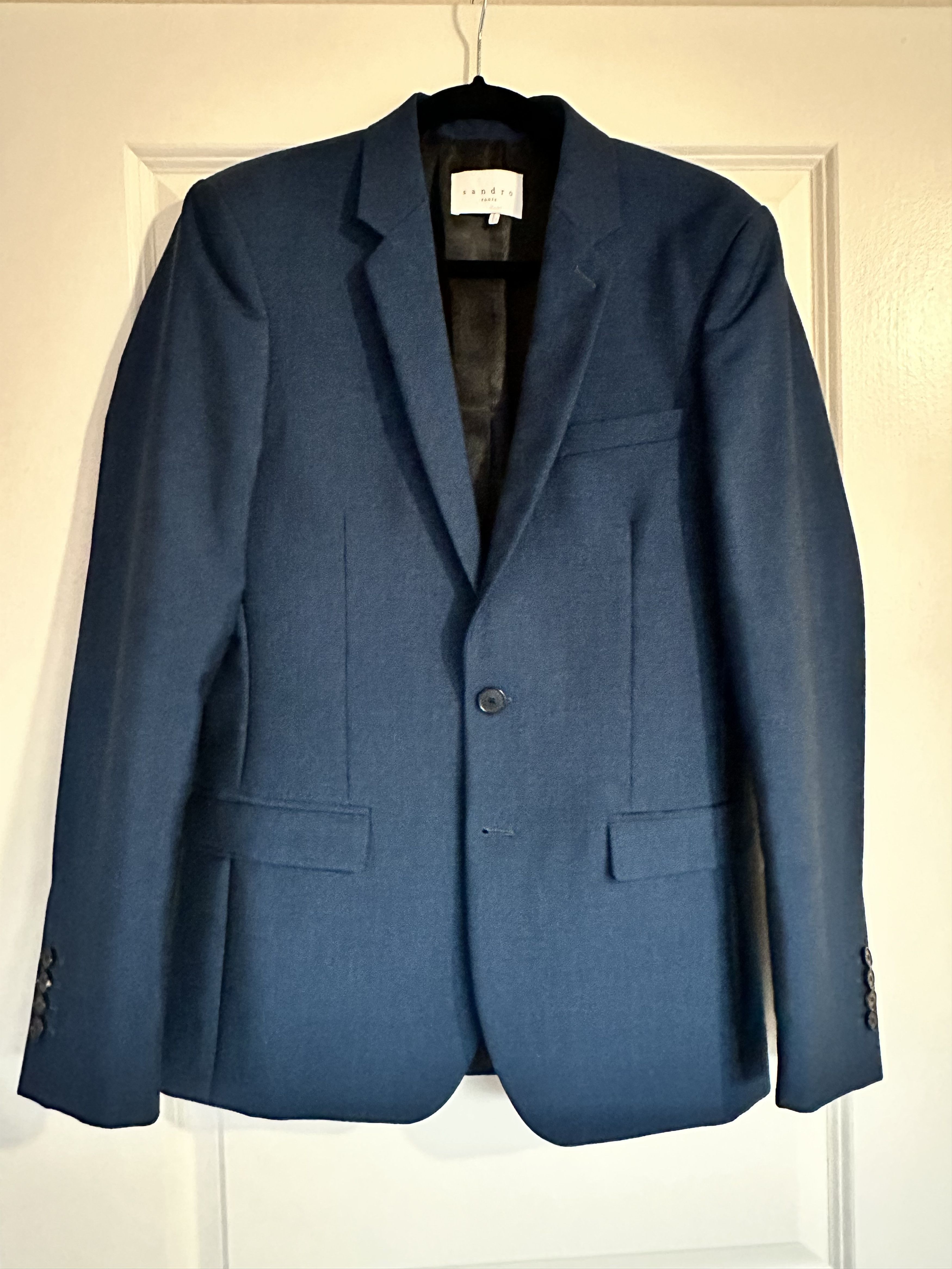 Sandro Sandro Paris Men’s Navy Suit Size 46R - 5 Thumbnail