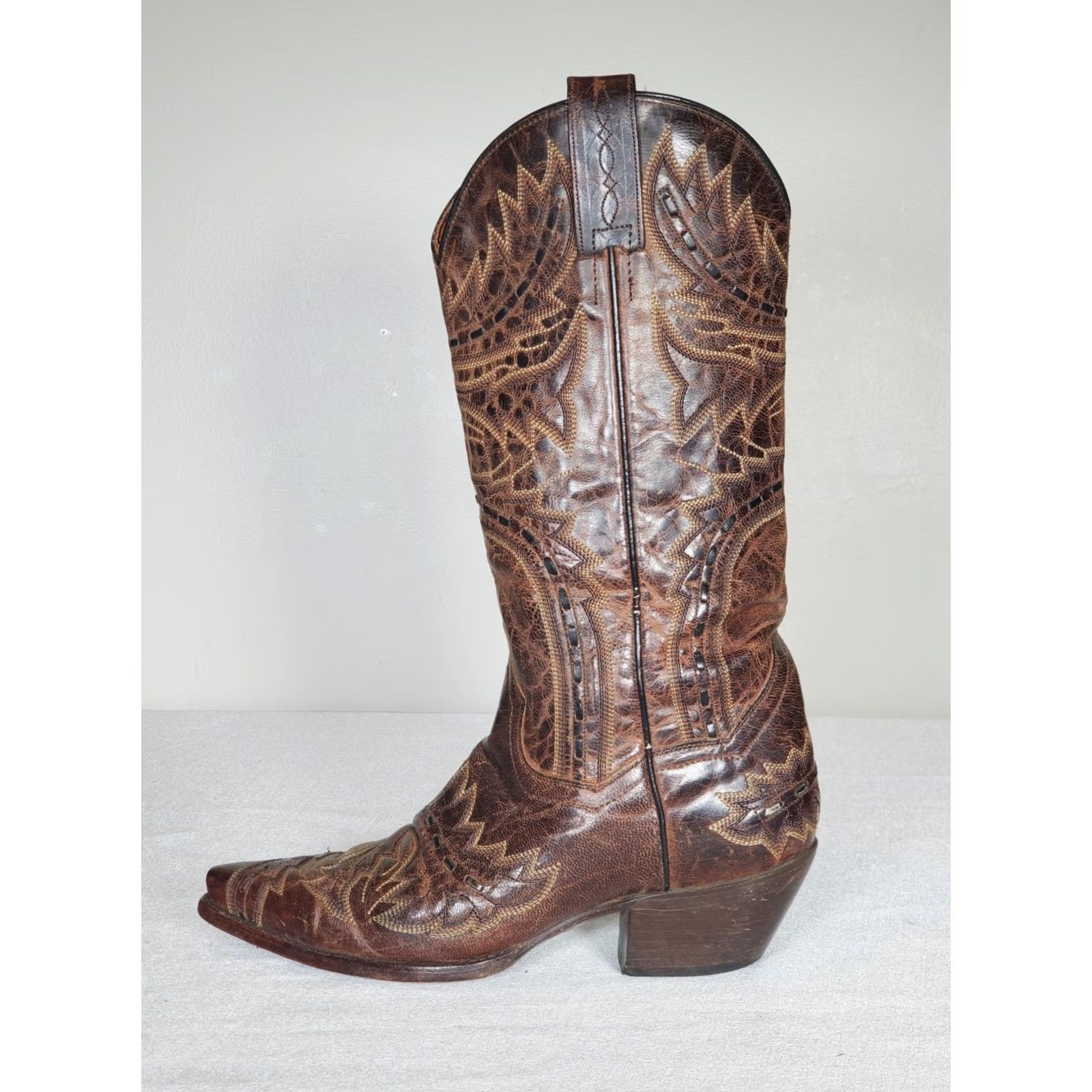 Dan Post Dan Post Sidewinder Boots Women's US 6.5 Brown Mad Cat Leather 3422 Western Size US 7 / IT 37 - 5 Thumbnail